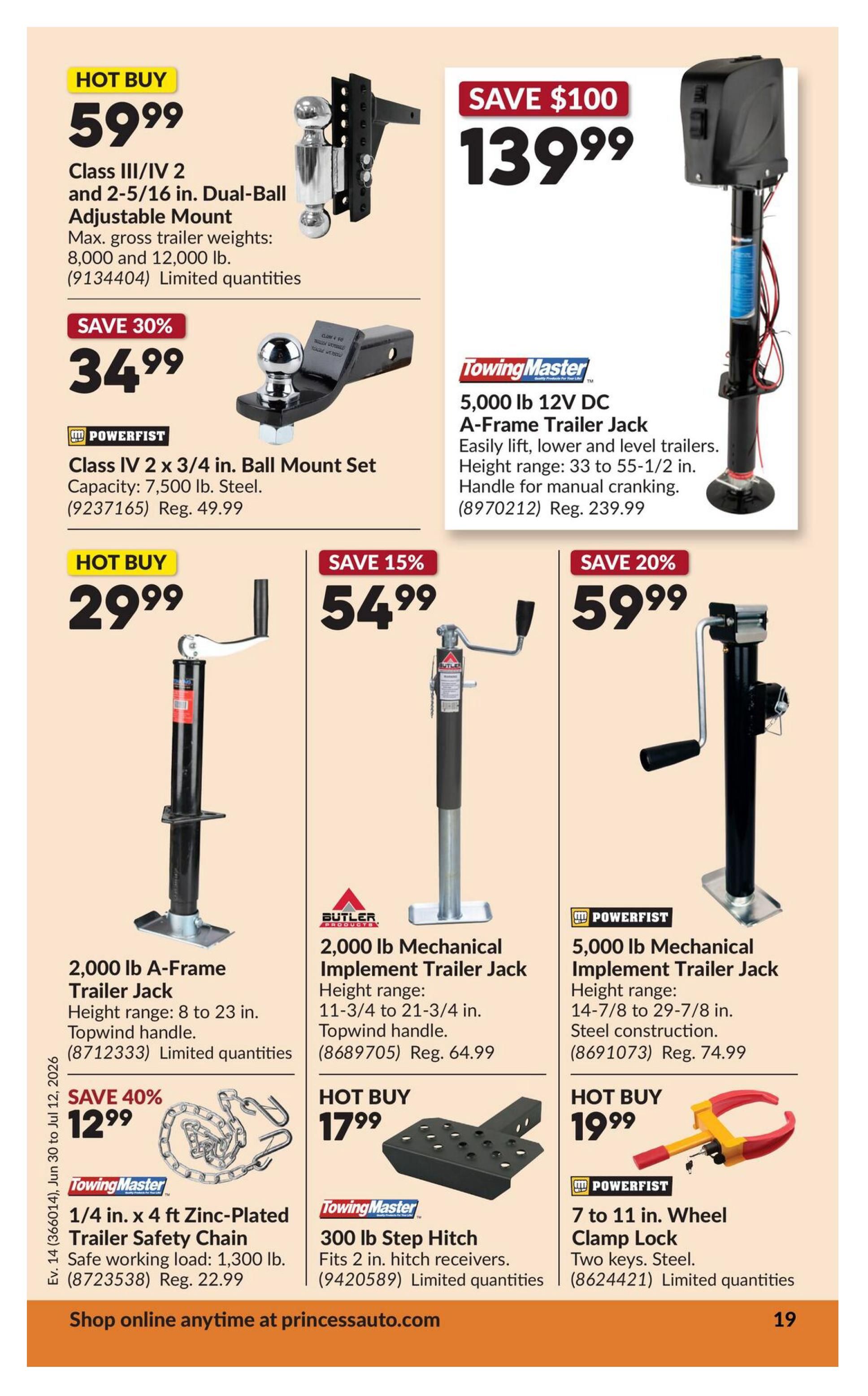 Princess Auto Flyer June 30 to July 12