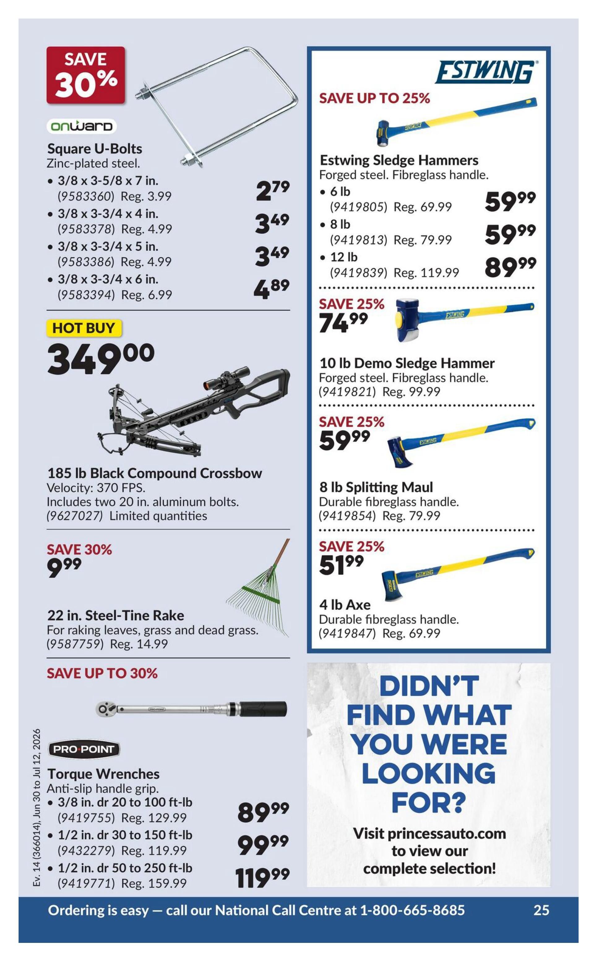 Princess Auto Flyer June 30 to July 12