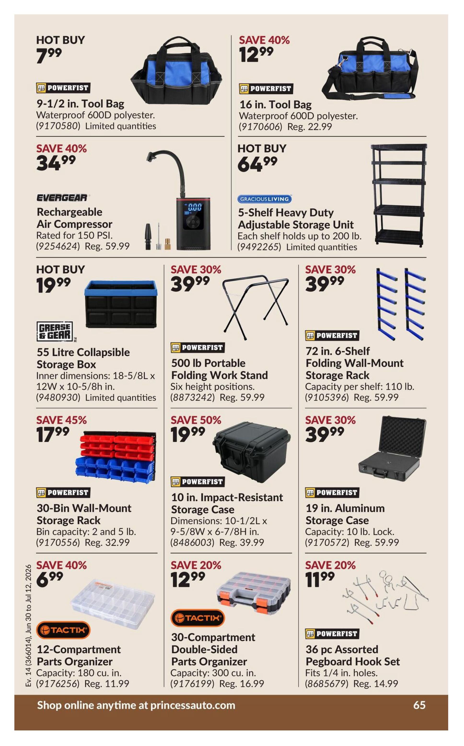 Princess Auto Flyer June 30 to July 12