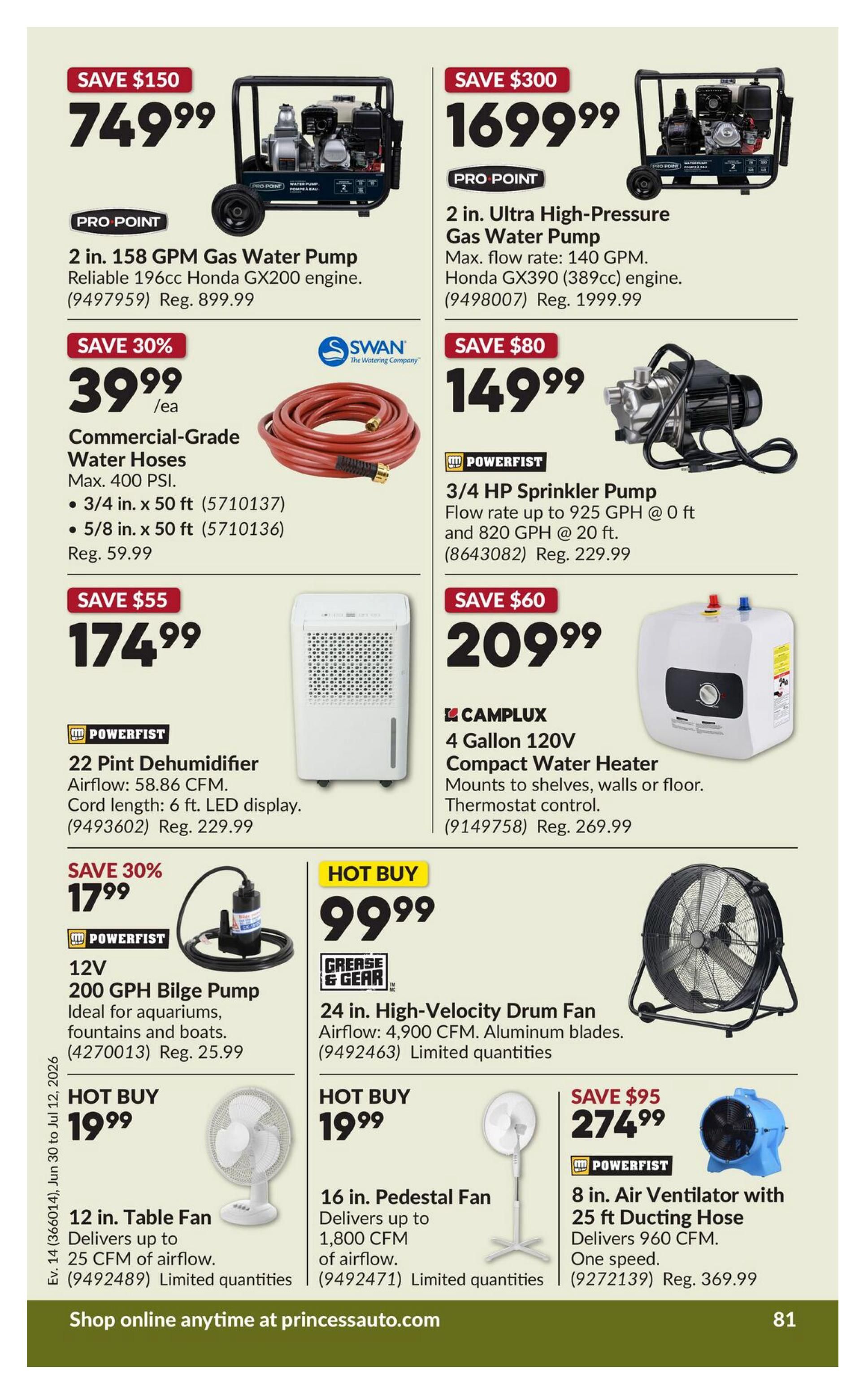 Princess Auto Flyer June 30 to July 12