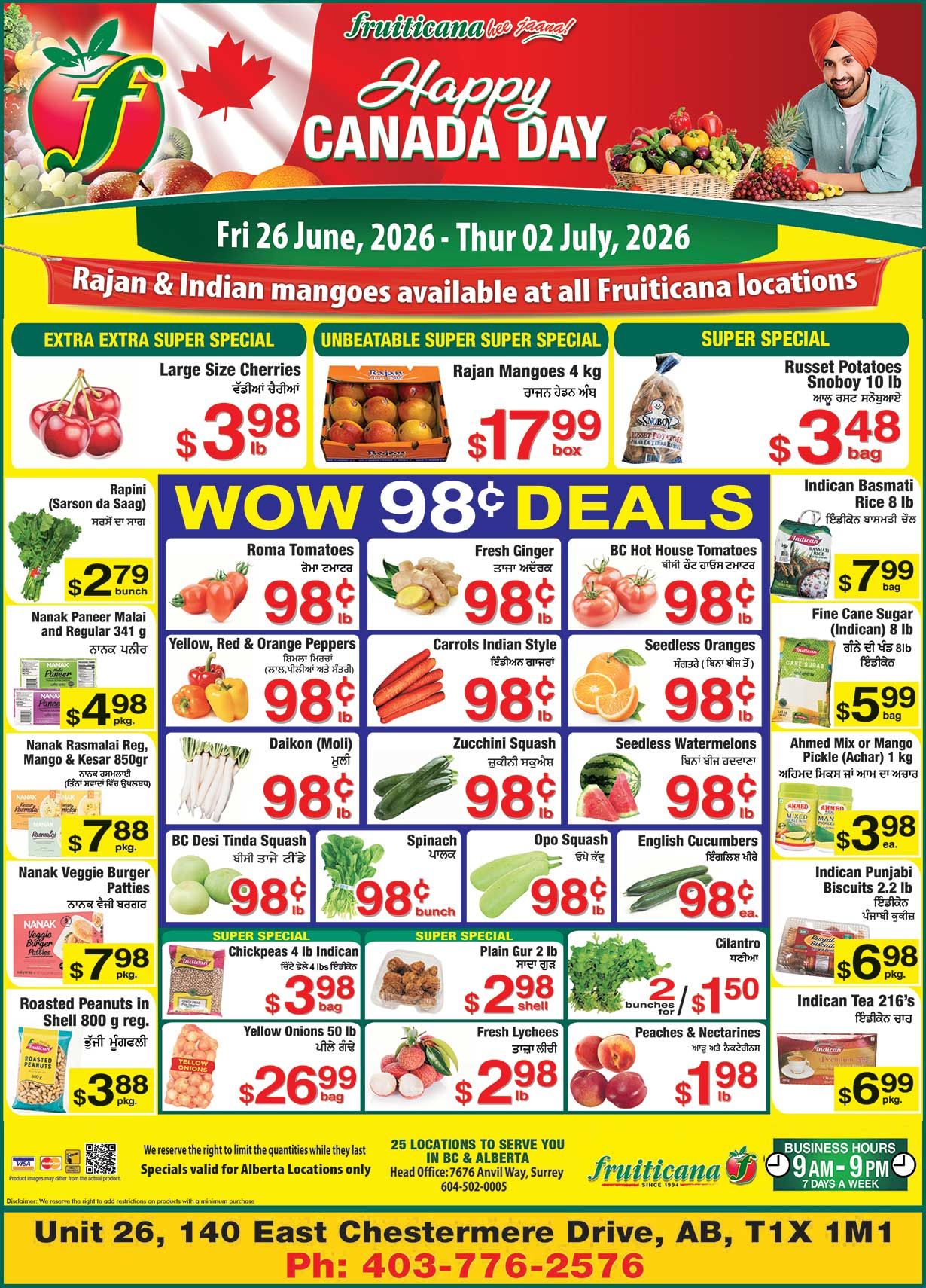 Fruiticana (Chestermere) Flyer June 26 to July 2