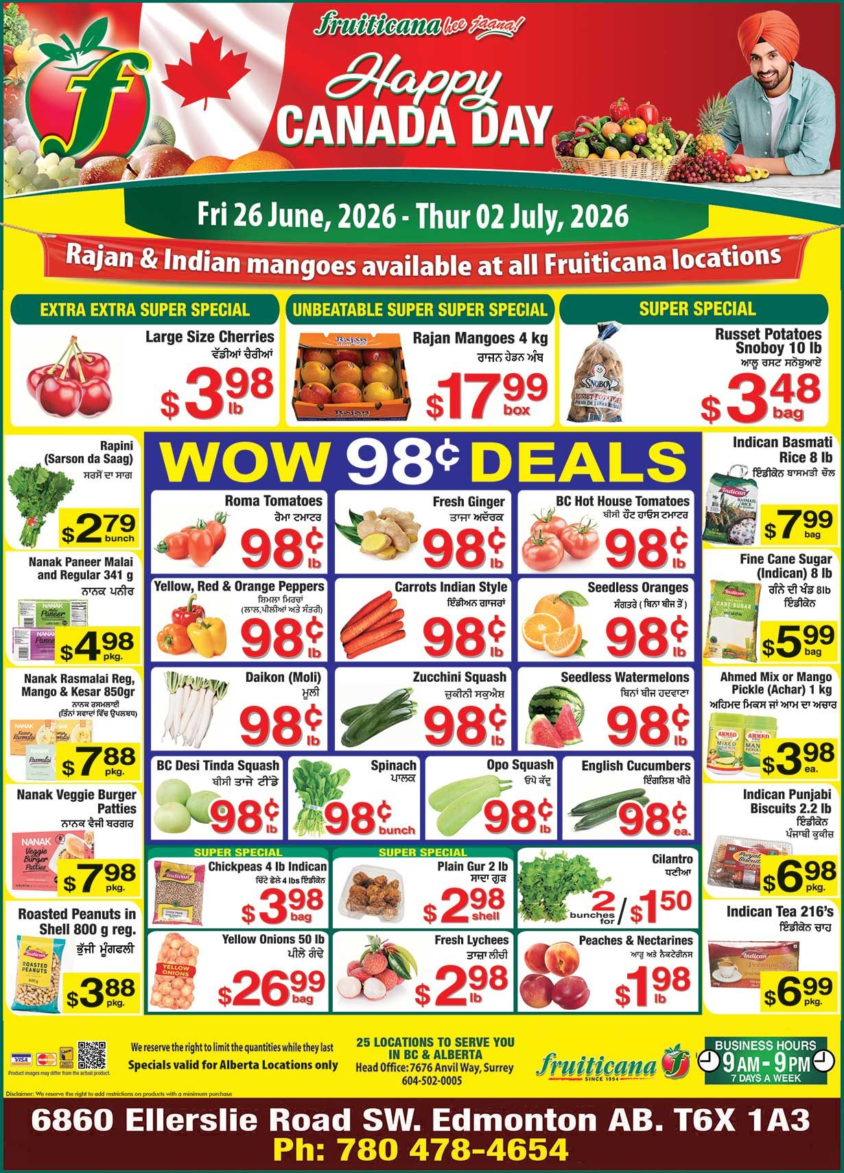 Fruiticana (Edmonton) Flyer June 26 to July 2