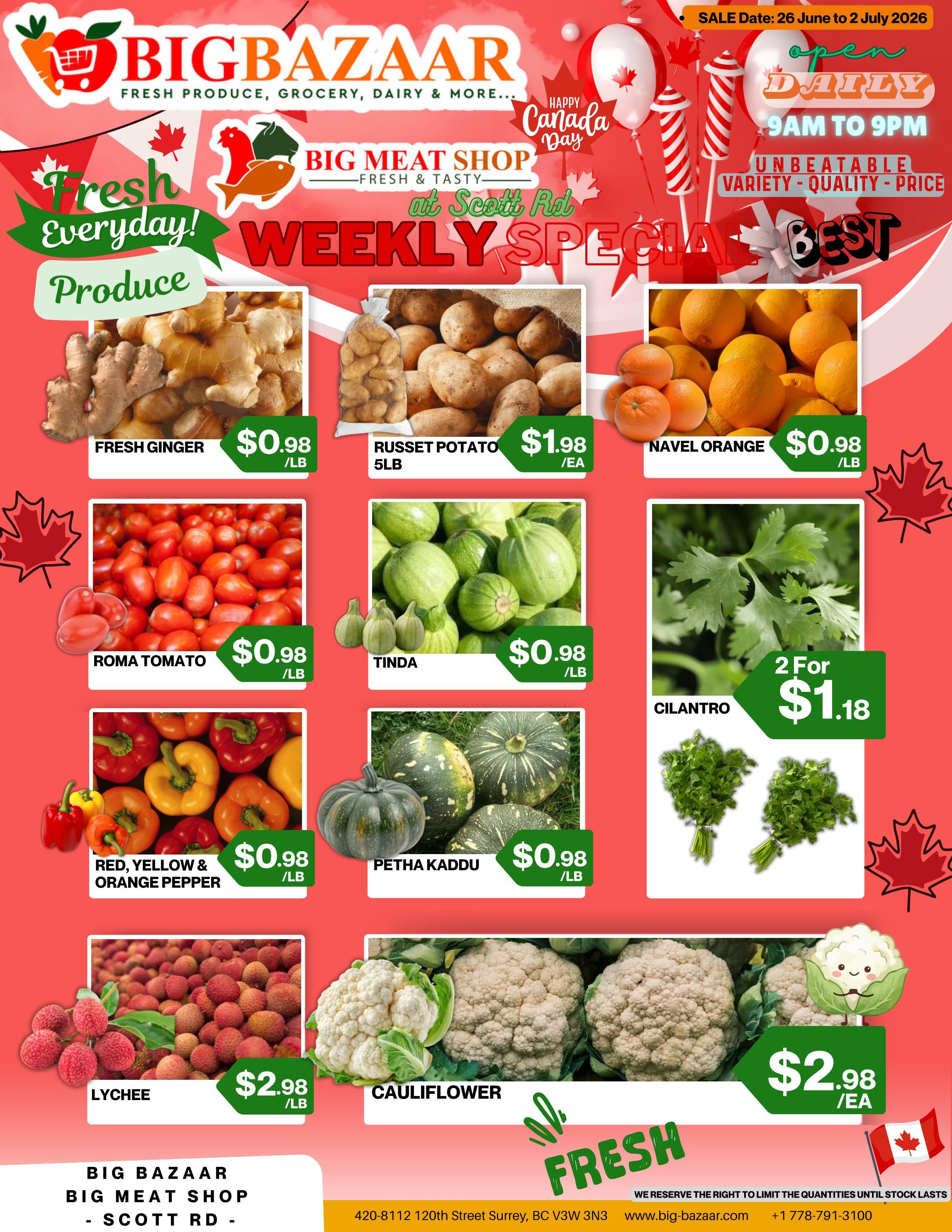 Big Bazaar Canada Flyer June 26 to July 2