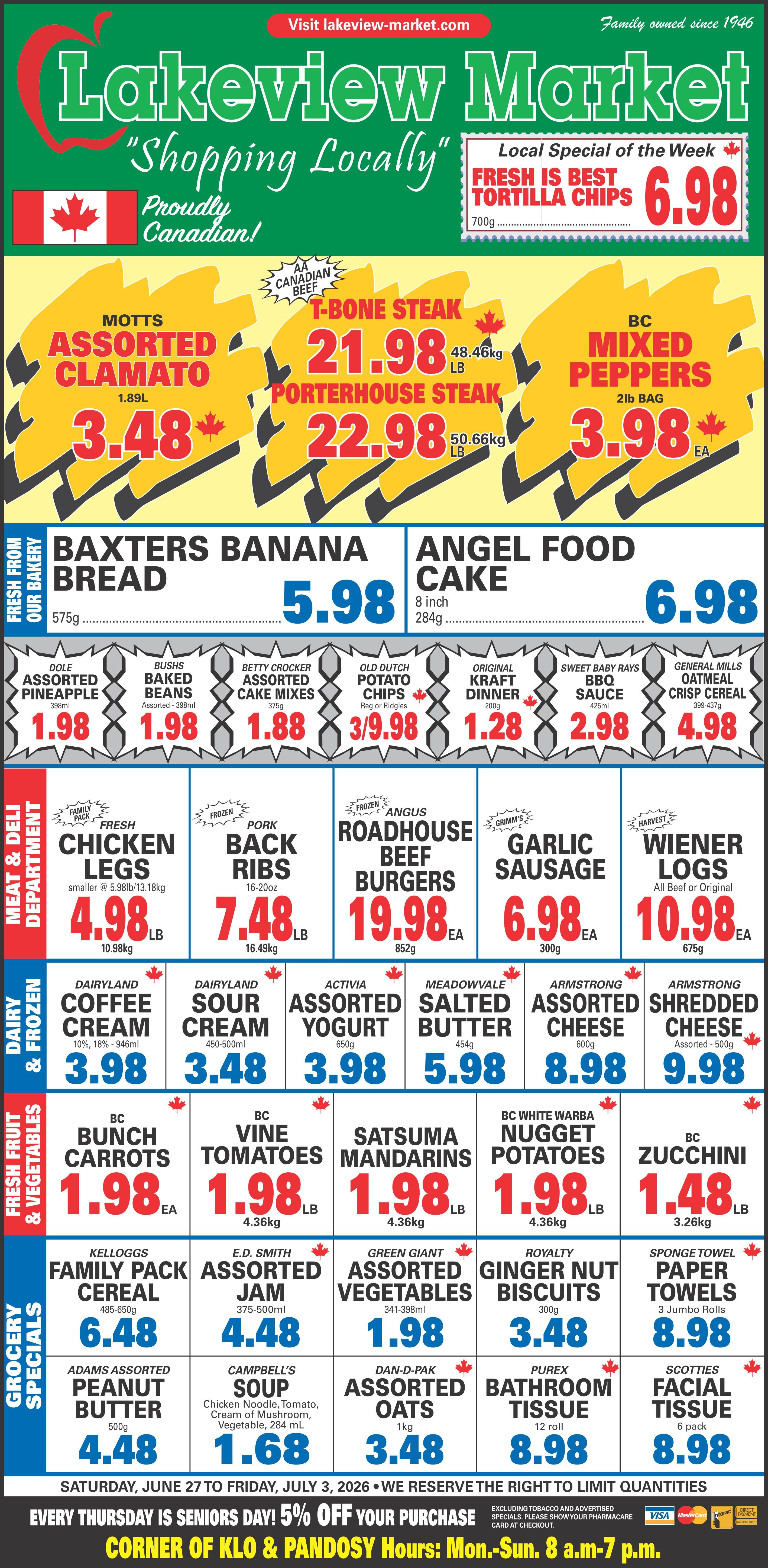 Lakeview Market Flyer June 27 to July 3