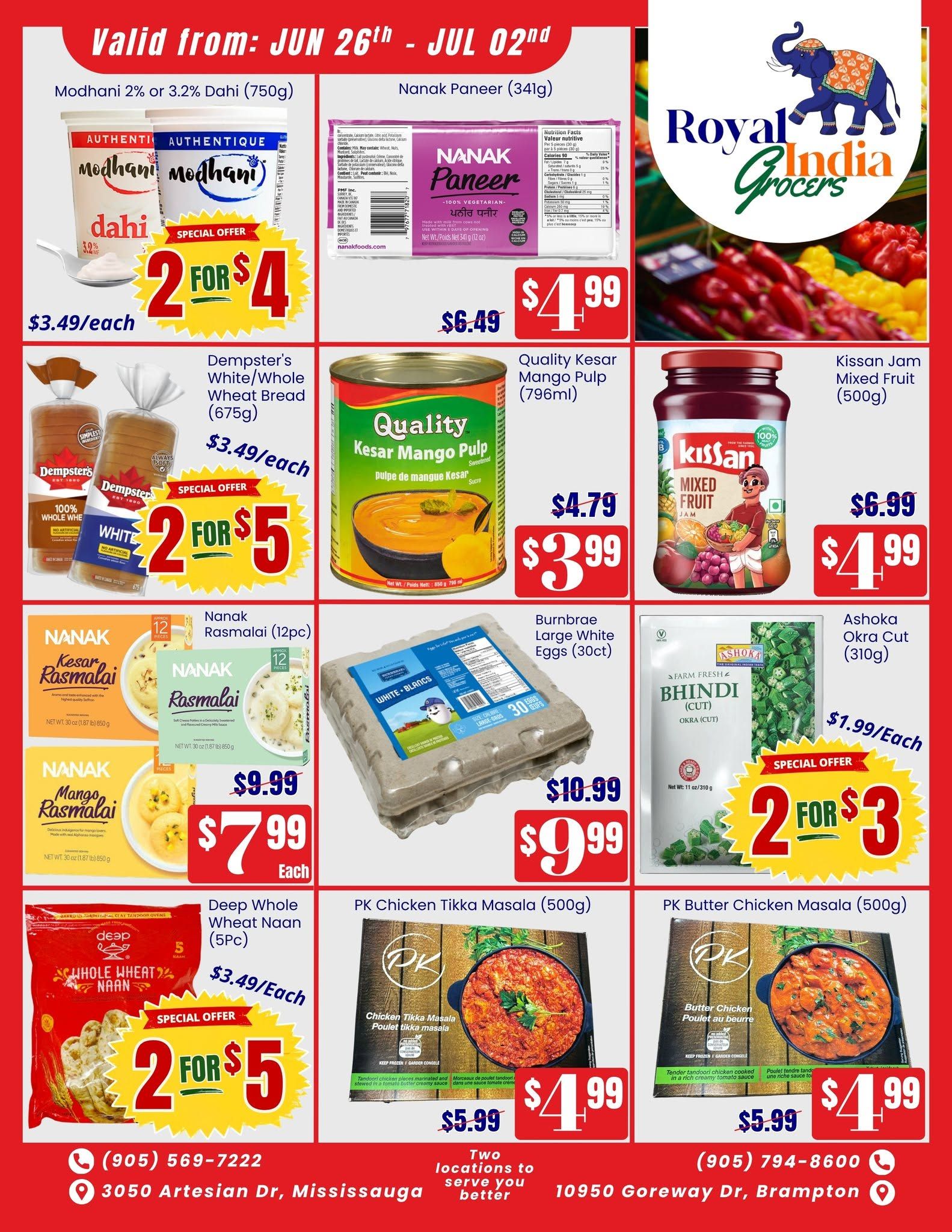 Royal India Grocers Flyer June 26 to July 2