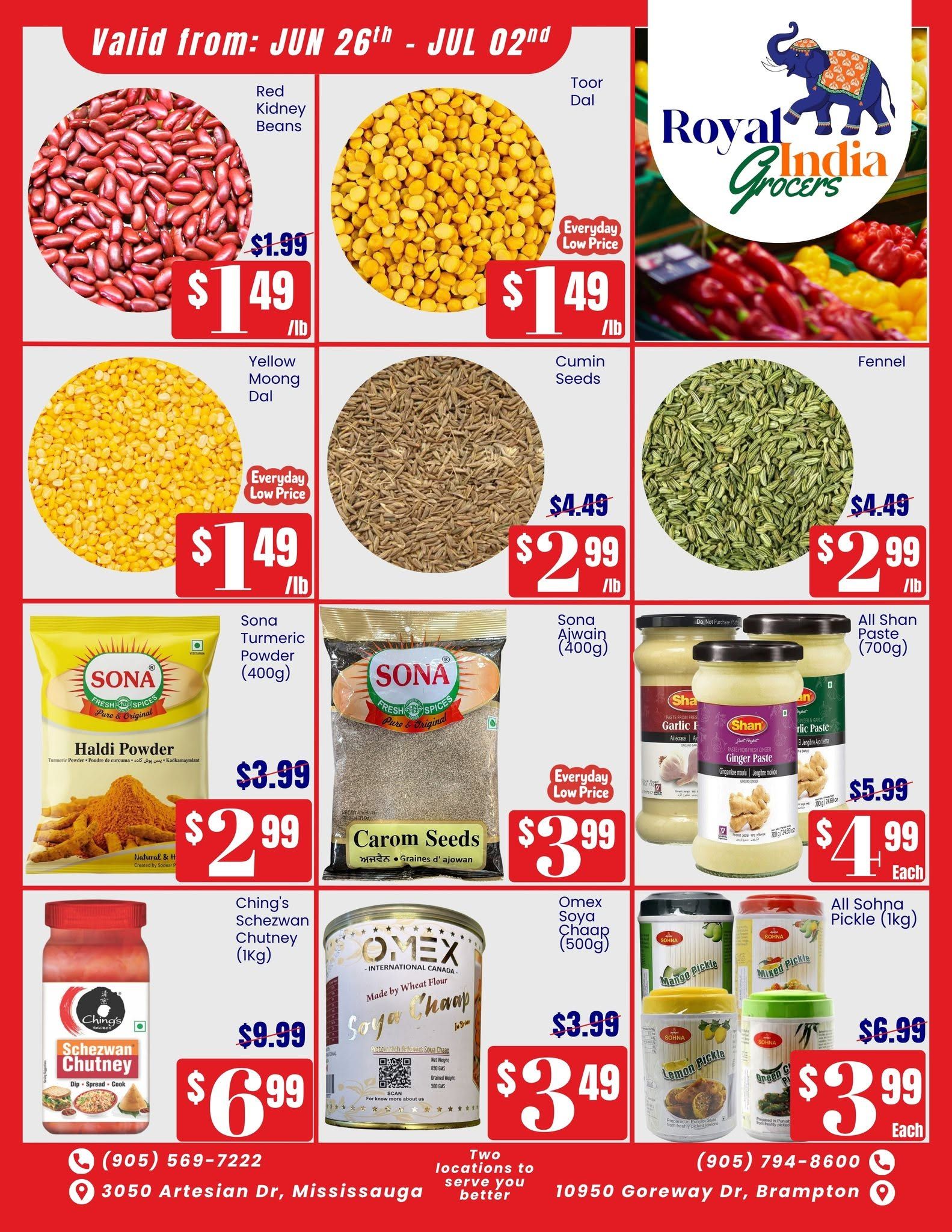 Royal India Grocers Flyer June 26 to July 2