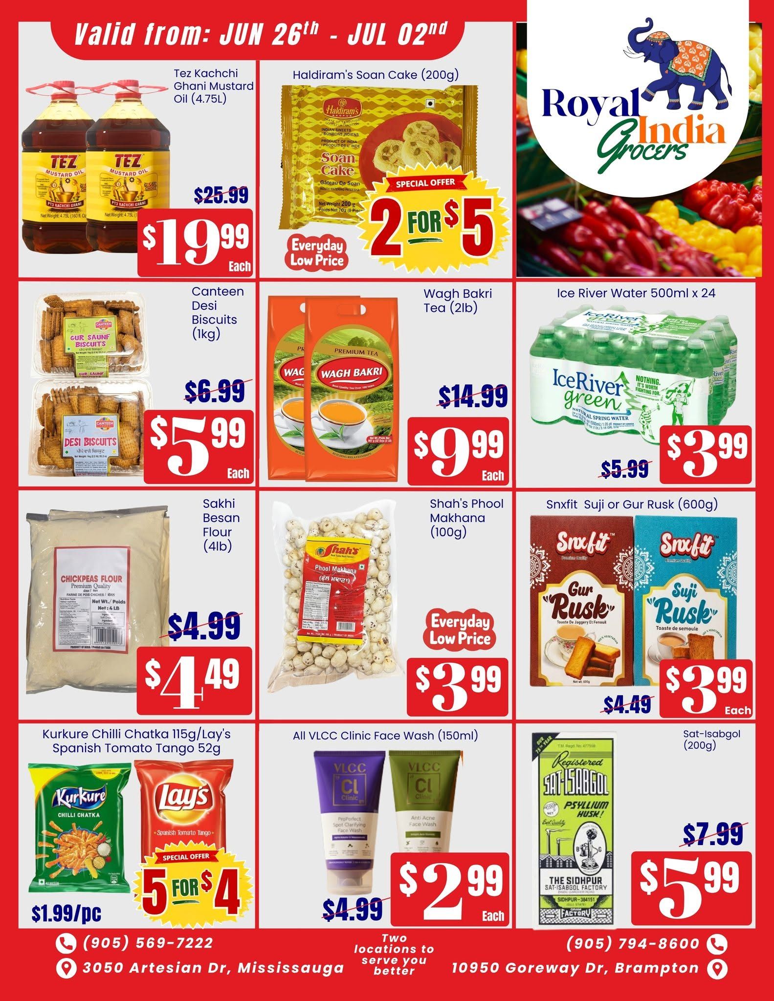 Royal India Grocers Flyer June 26 to July 2