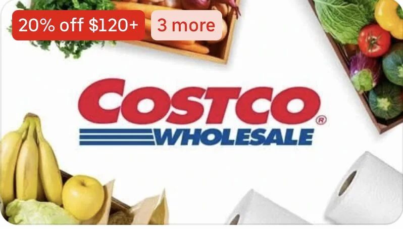 Costco Save 20% (up to $40) when you order $120 or more at Costco BIG YMMV