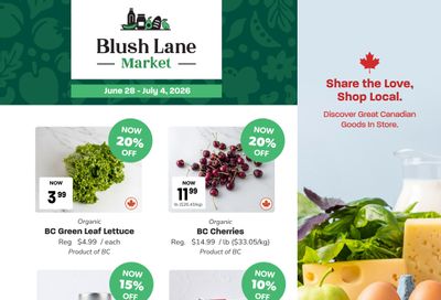 Blush Lane Organic Market Flyer June 28 to July 4