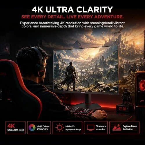 Amazon.ca: KOORUI 27 Inch 4K UHD Gaming Monitor, IPS Display, 160Hz/320Hz @ $259.99
