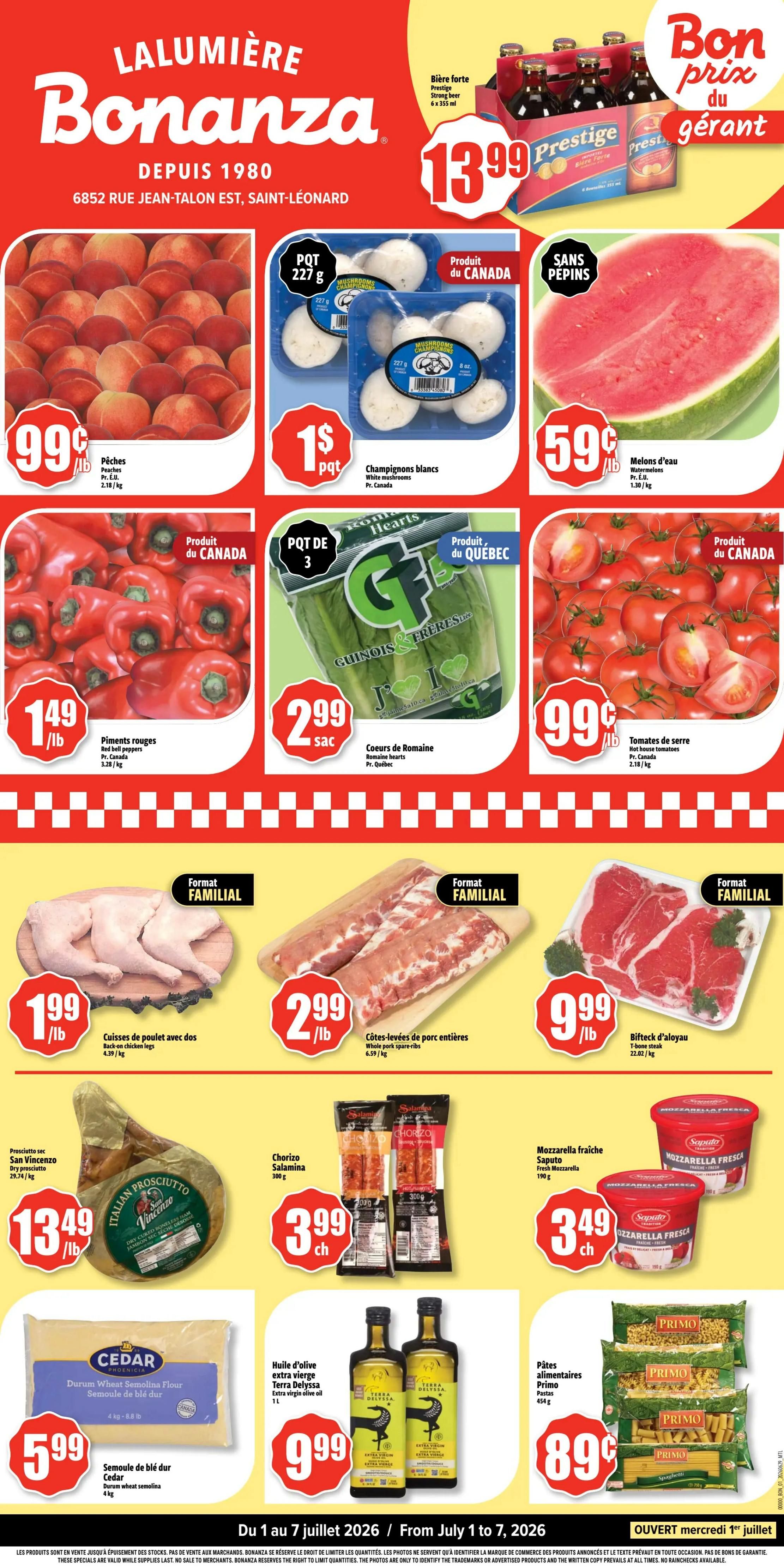 Bonanza Flyer July 1 to 7