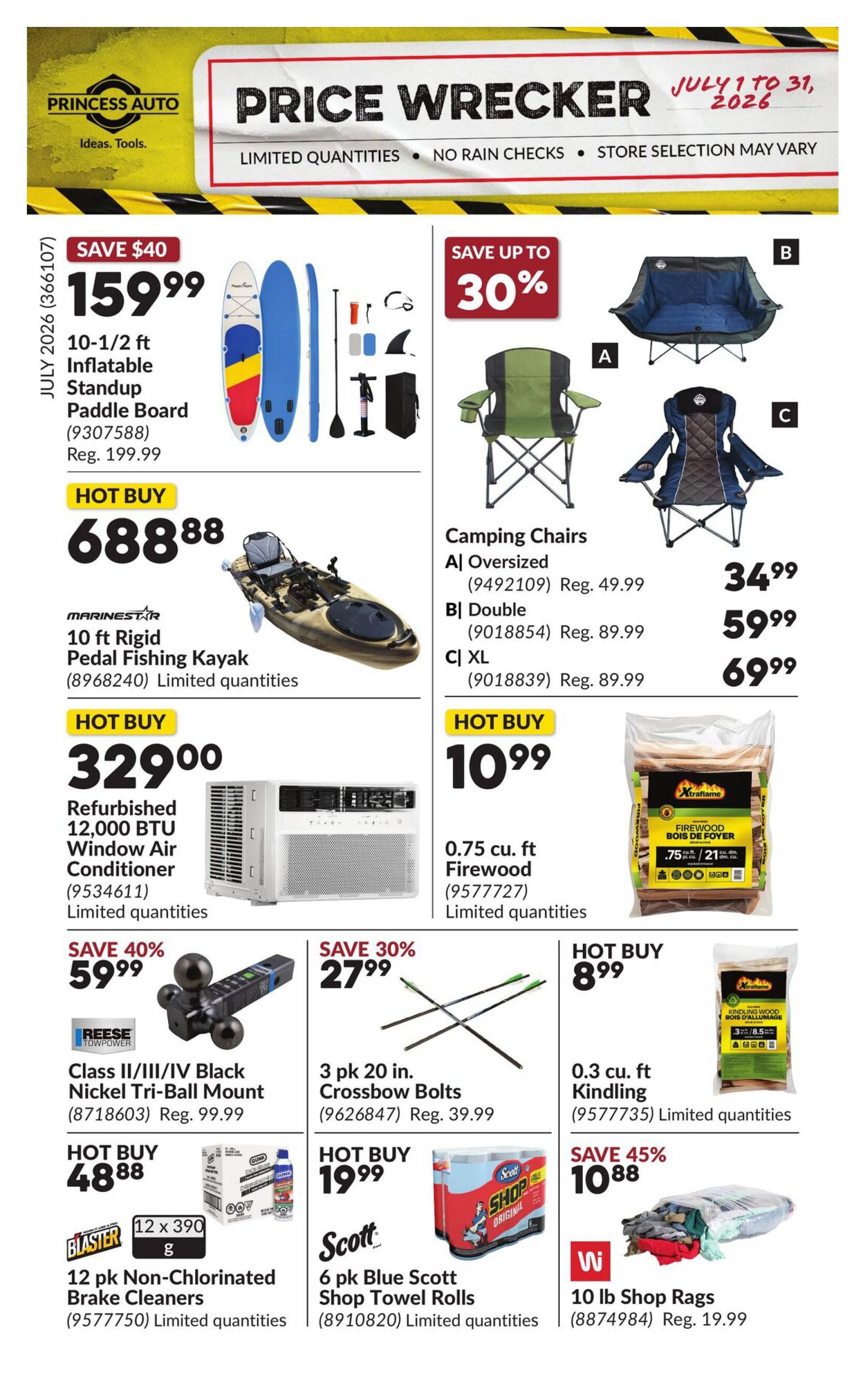Princess Auto Price Wrecker Flyer July 1 to 31