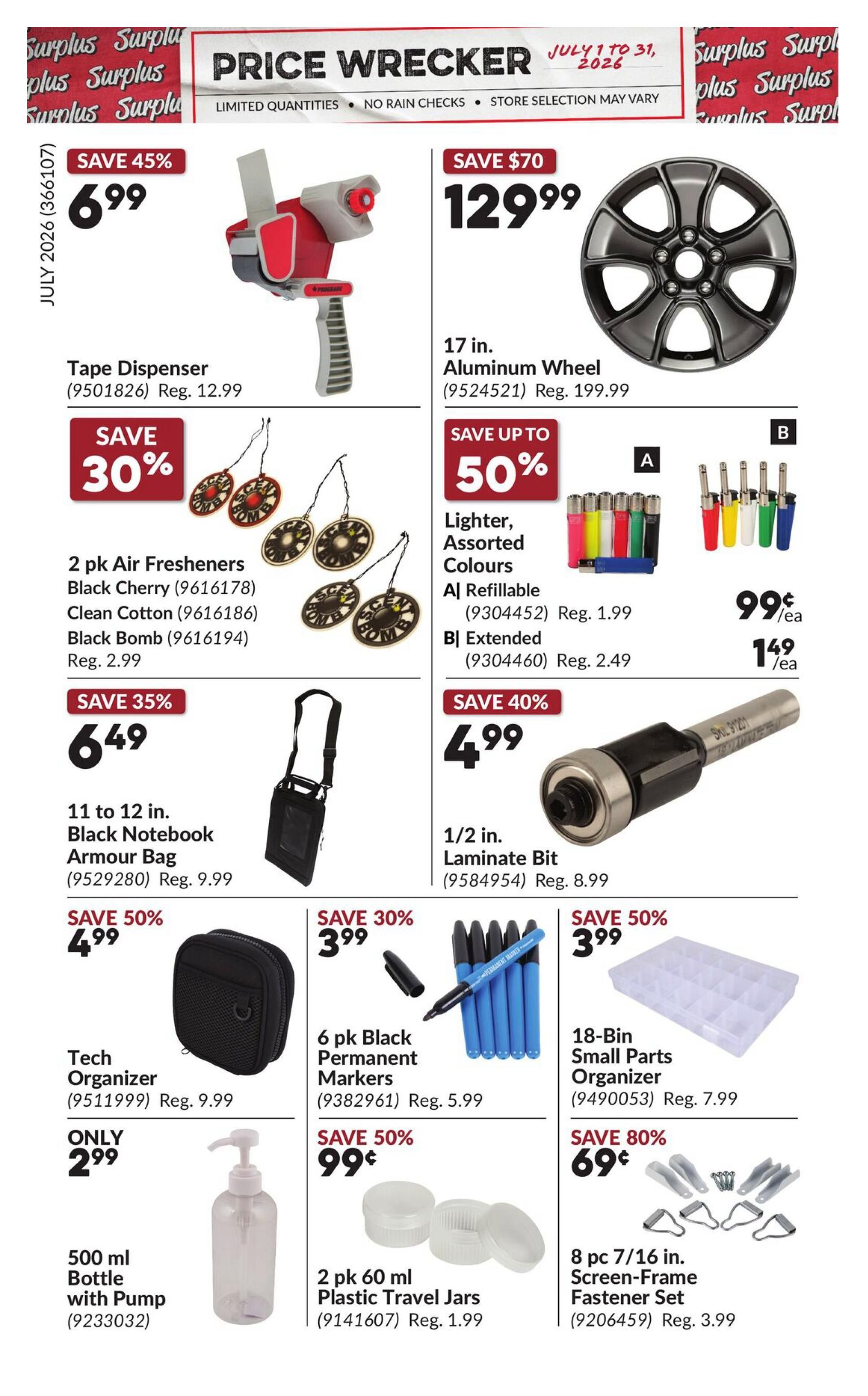 Princess Auto Price Wrecker Flyer July 1 to 31