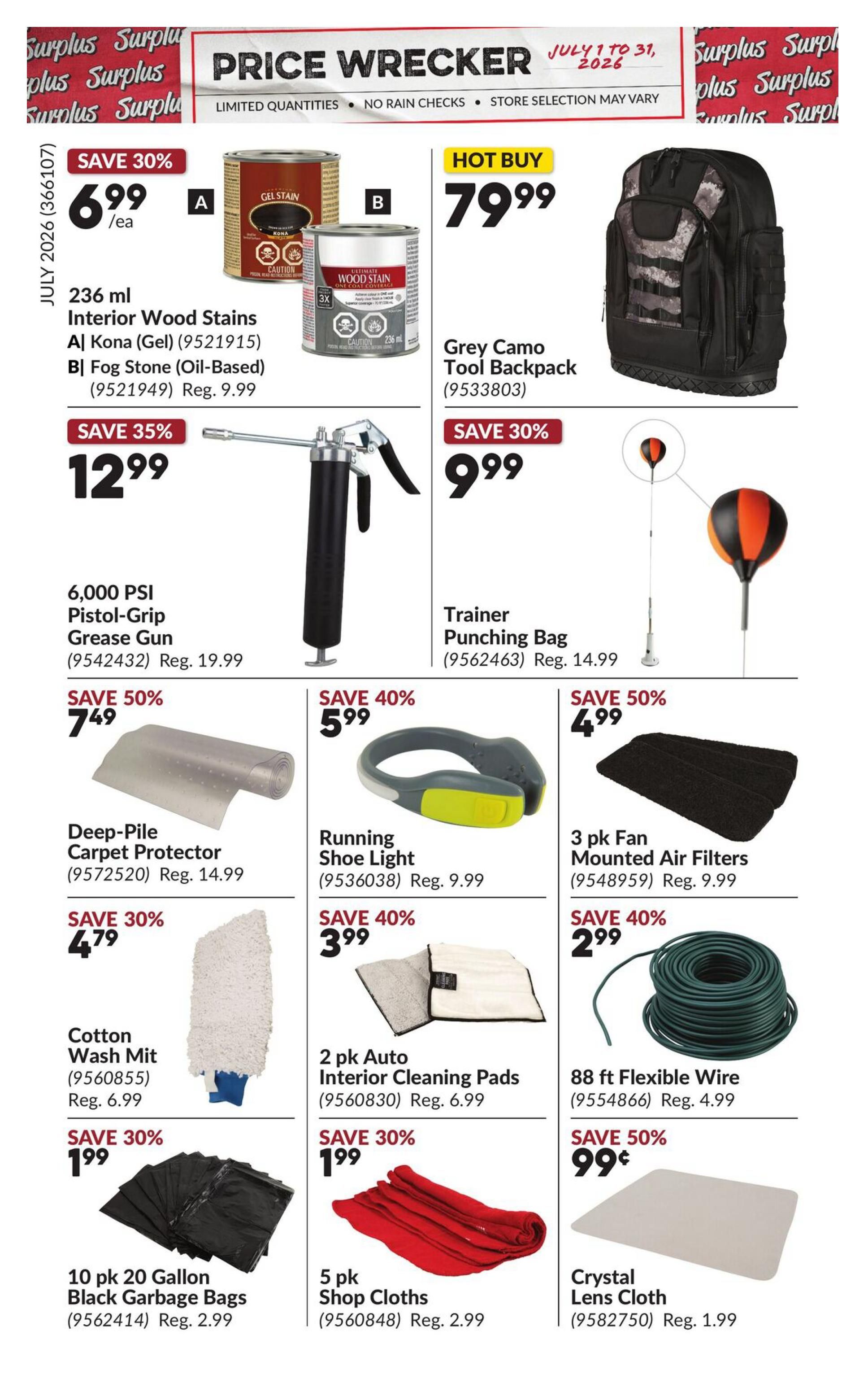 Princess Auto Price Wrecker Flyer July 1 to 31
