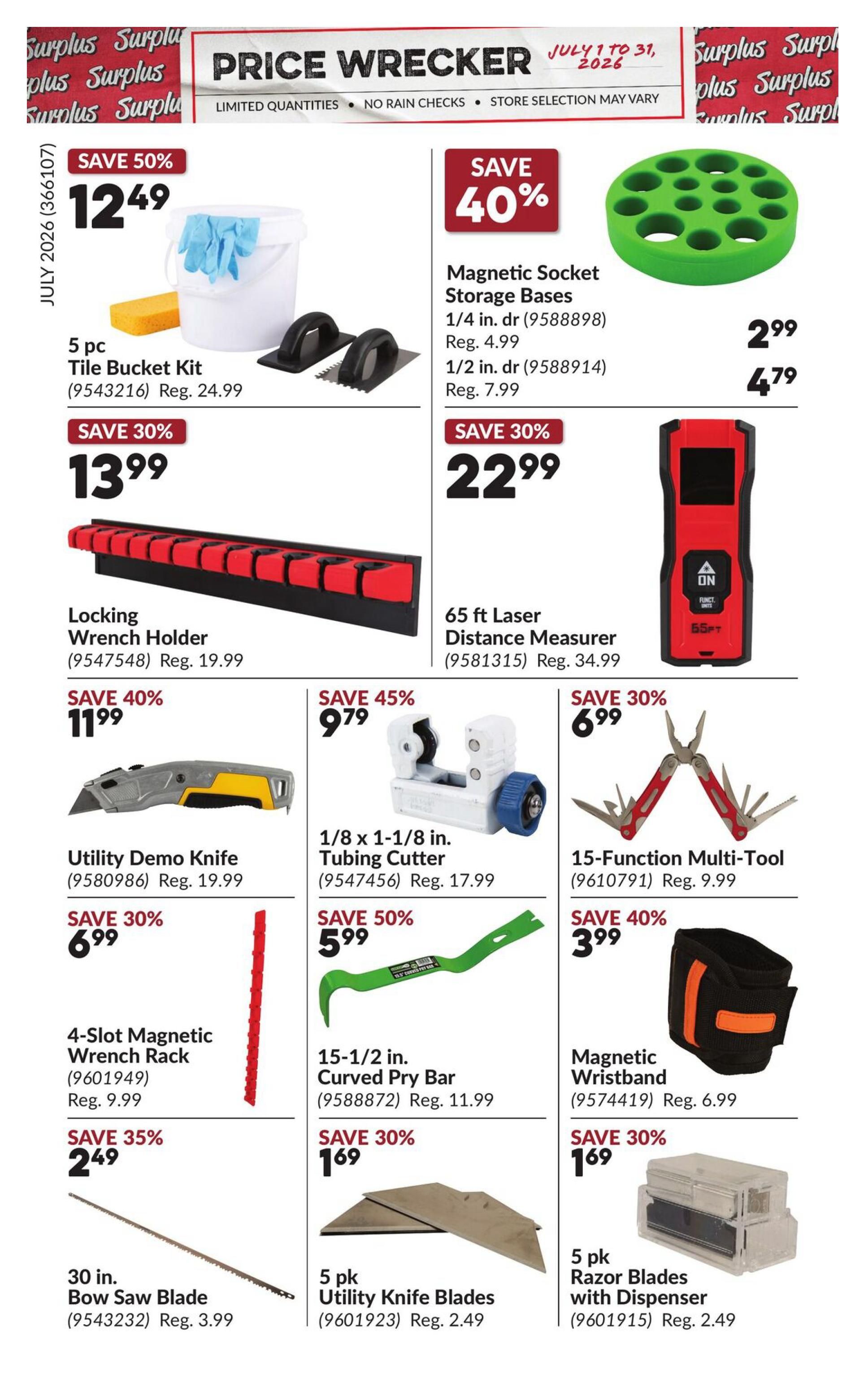 Princess Auto Price Wrecker Flyer July 1 to 31