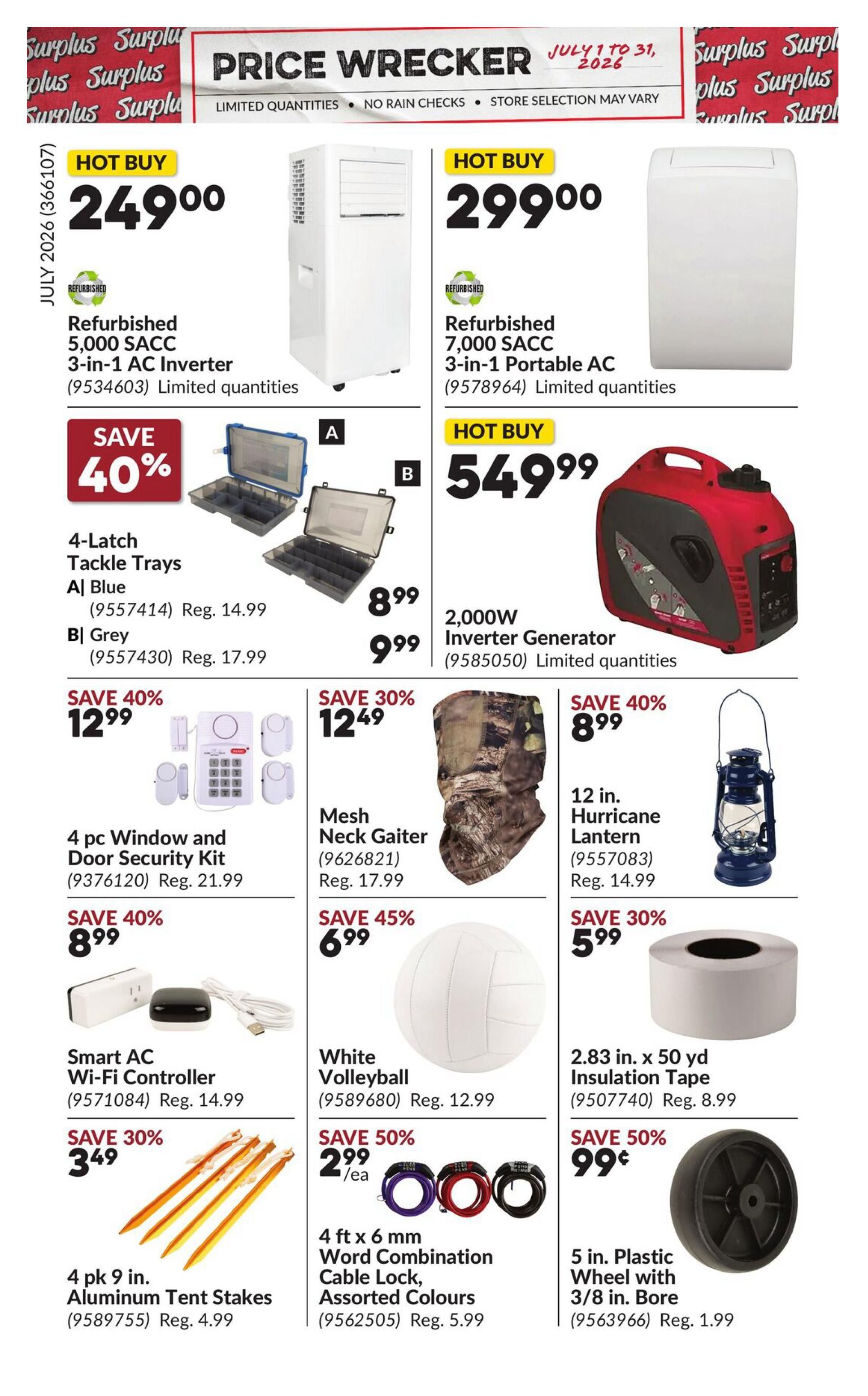 Princess Auto Price Wrecker Flyer July 1 to 31
