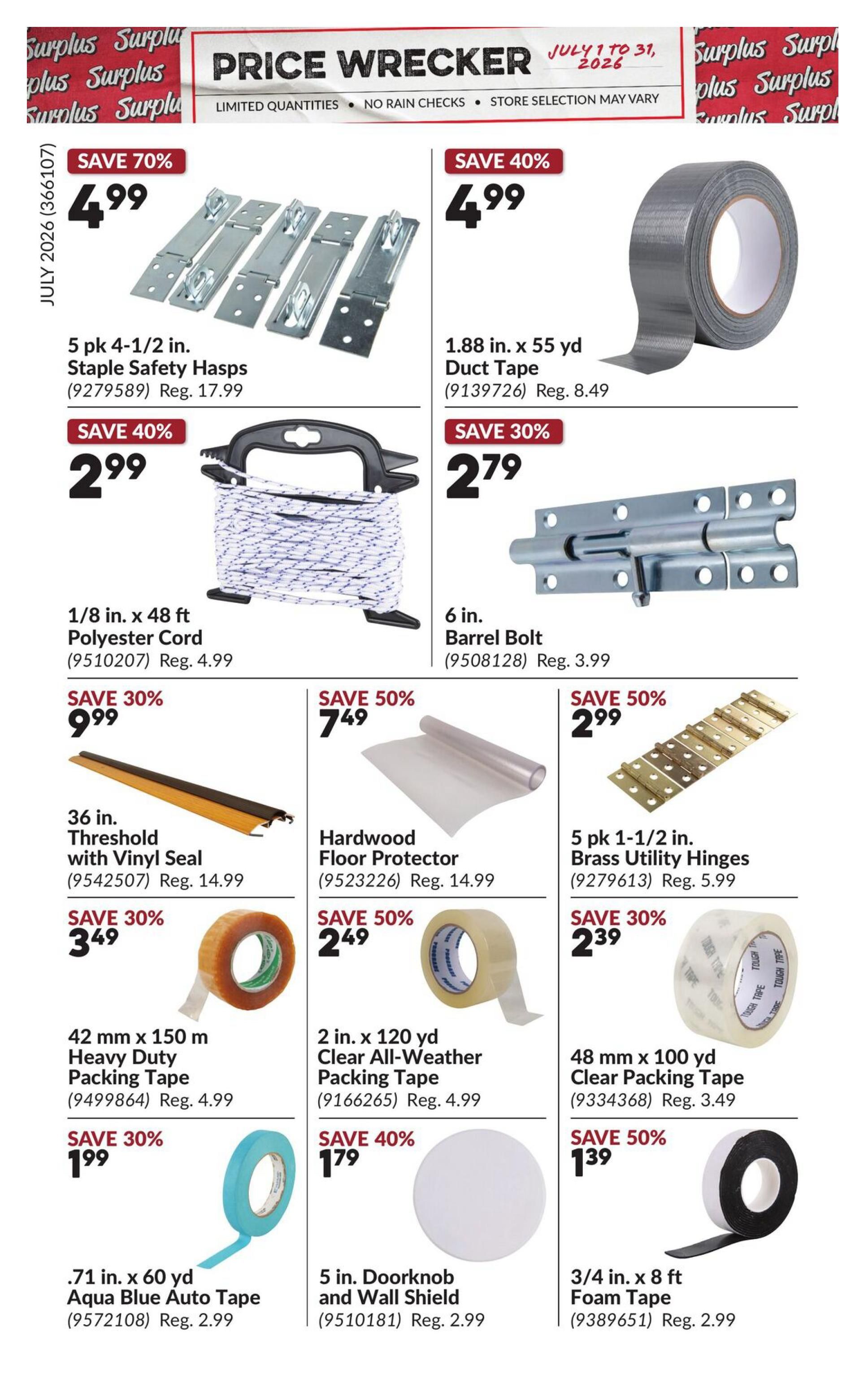 Princess Auto Price Wrecker Flyer July 1 to 31