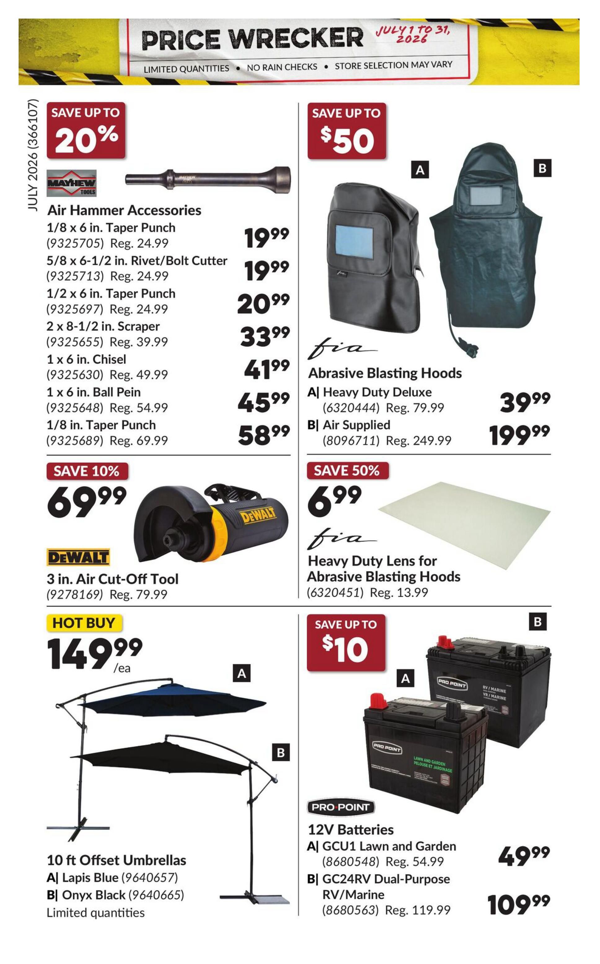 Princess Auto Price Wrecker Flyer July 1 to 31