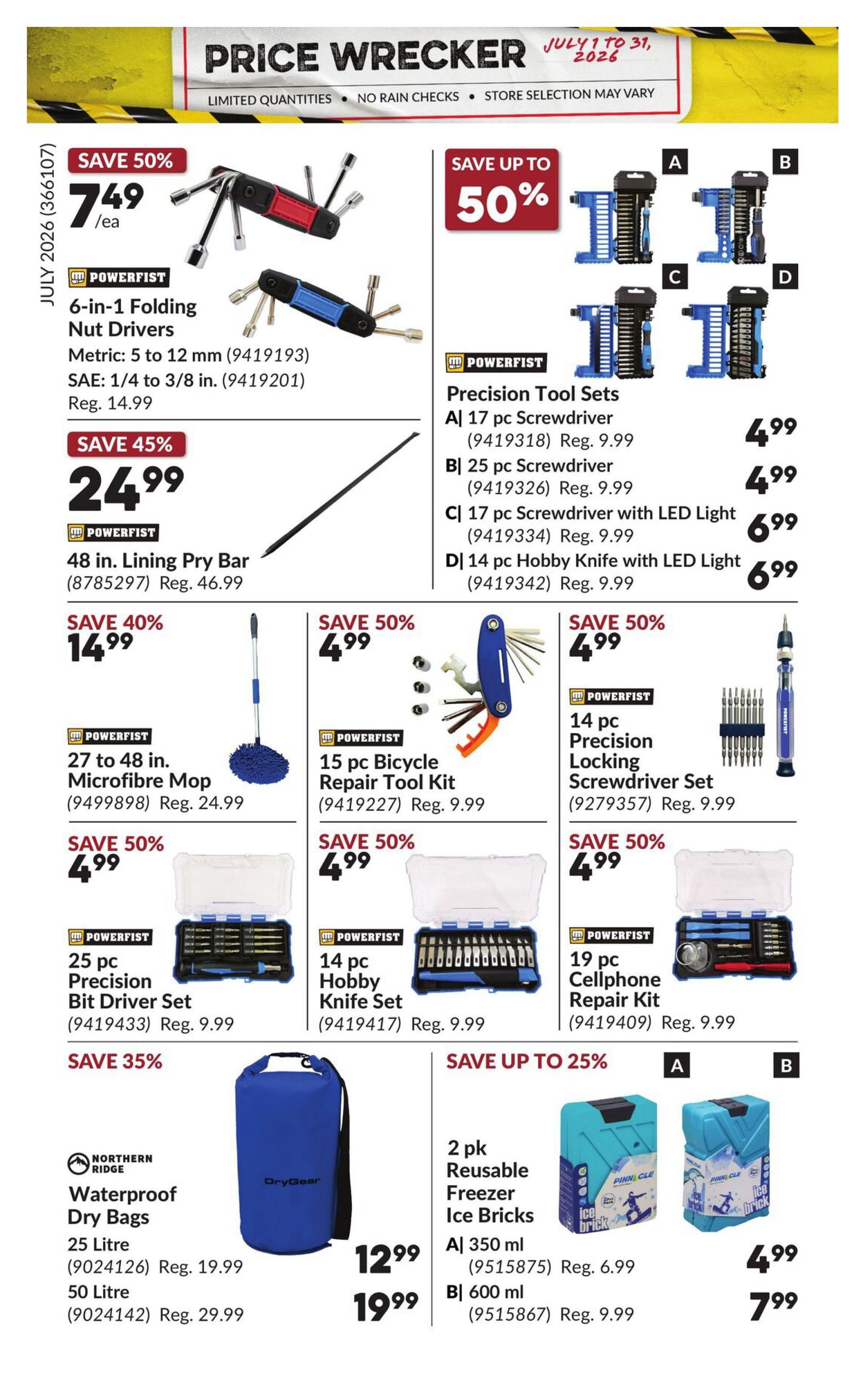 Princess Auto Price Wrecker Flyer July 1 to 31