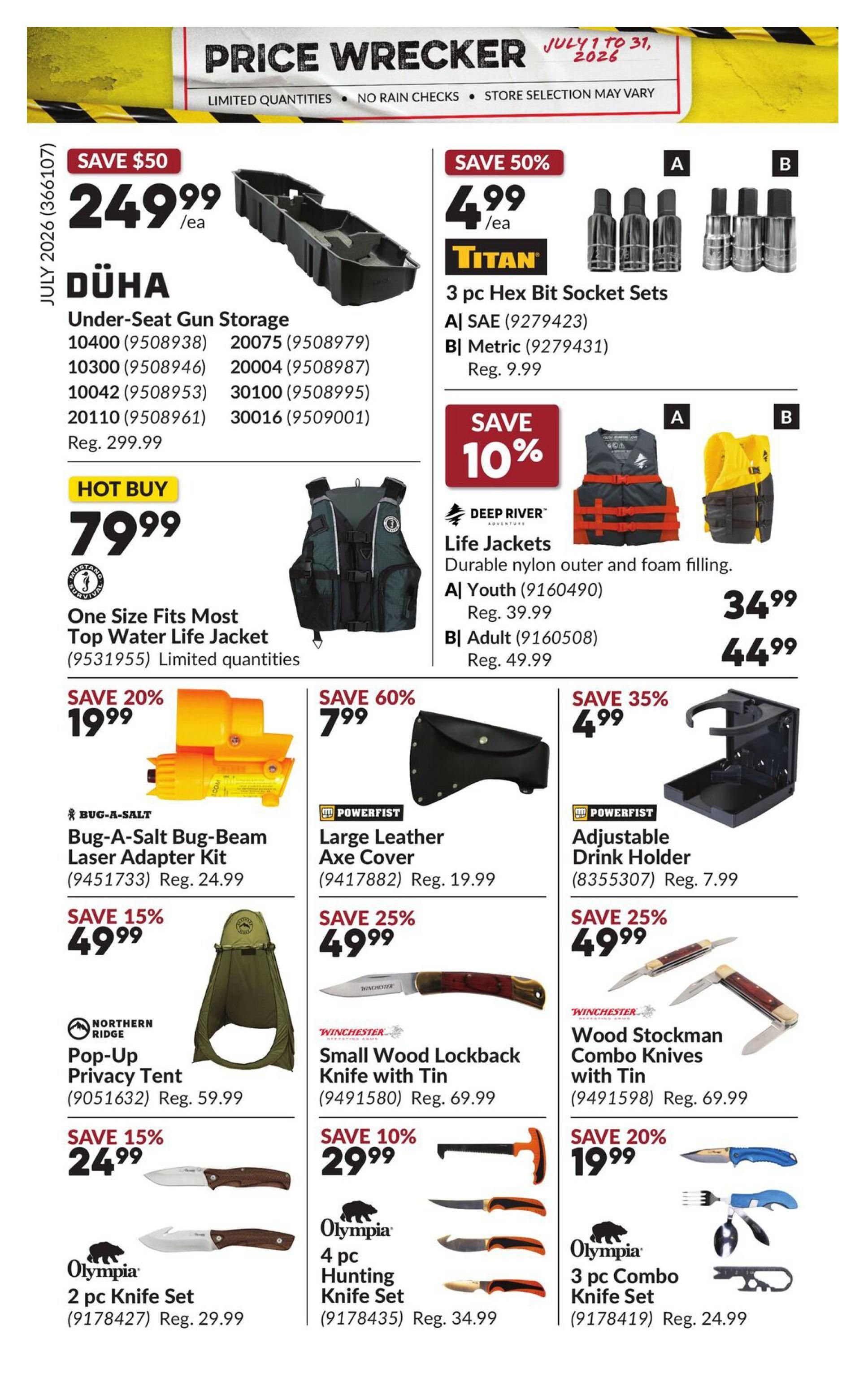 Princess Auto Price Wrecker Flyer July 1 to 31