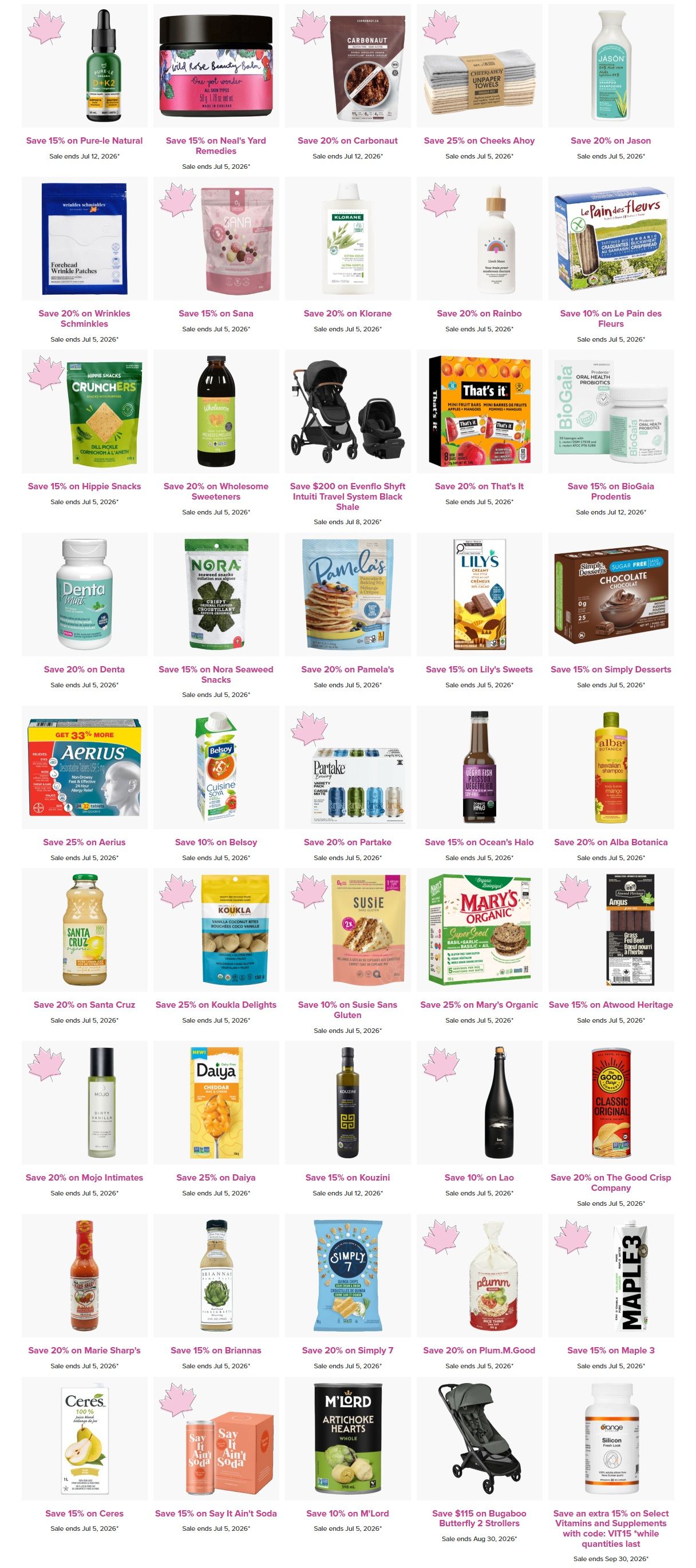 Well.ca Weekly Sales June 29 to July 5