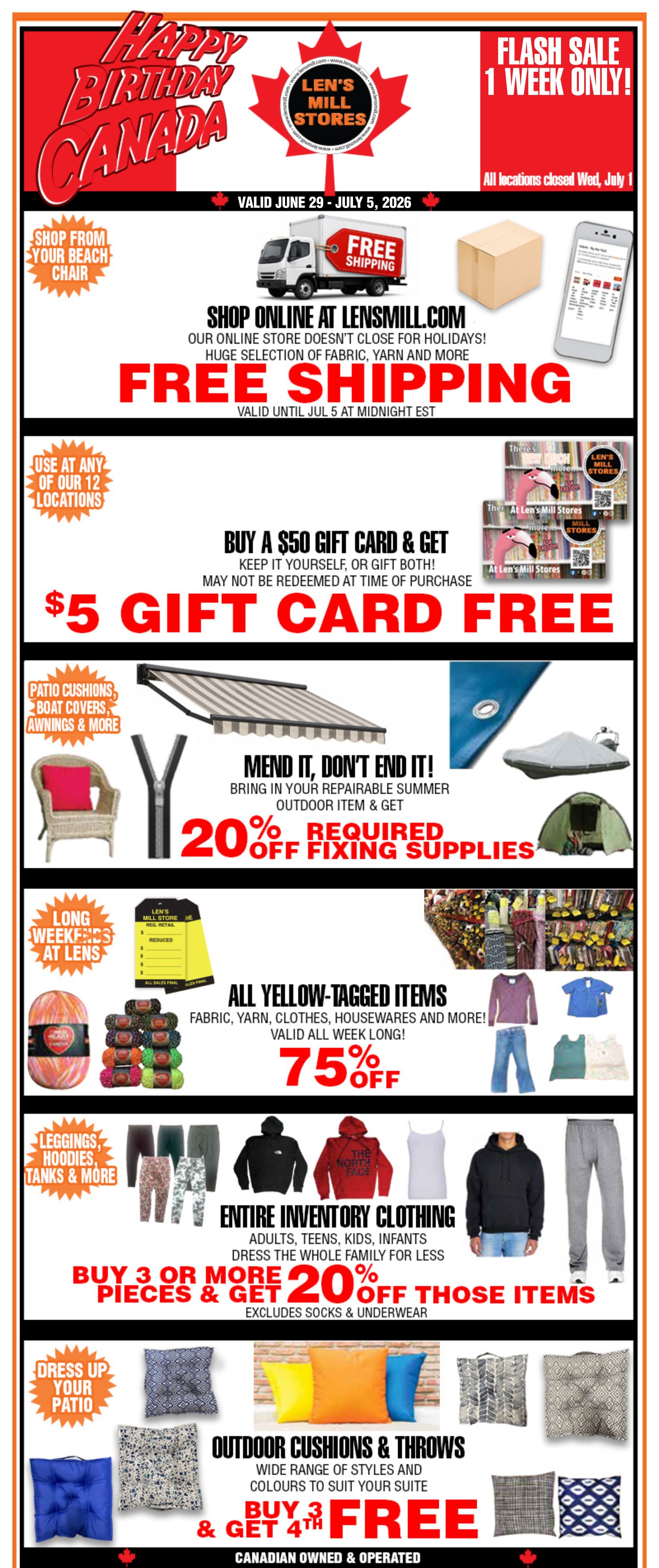 Len's Mill Stores Flyer June 29 to July 5