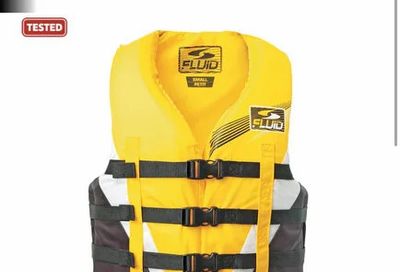 Canadian Tire: Fluid Universal 3-Buckle Adult Life Jacket, Sizes S-XL