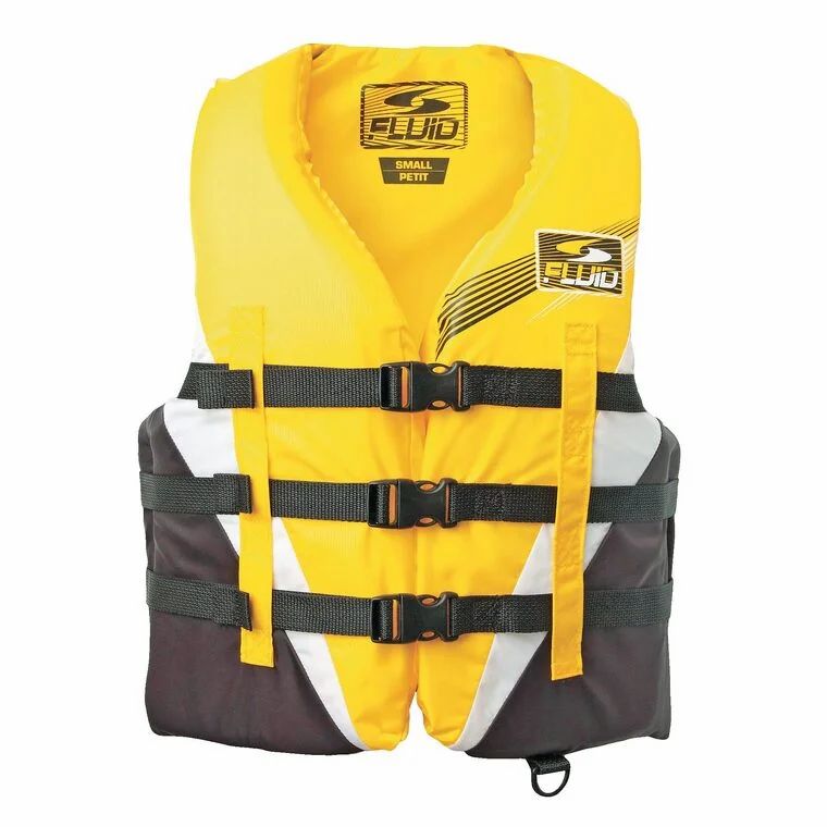 Canadian Tire: Fluid Universal 3-Buckle Adult Life Jacket, Sizes S-XL