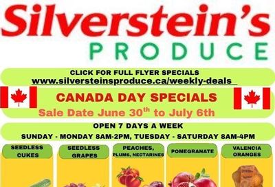 Silverstein's Produce Flyer June 30 to July 6