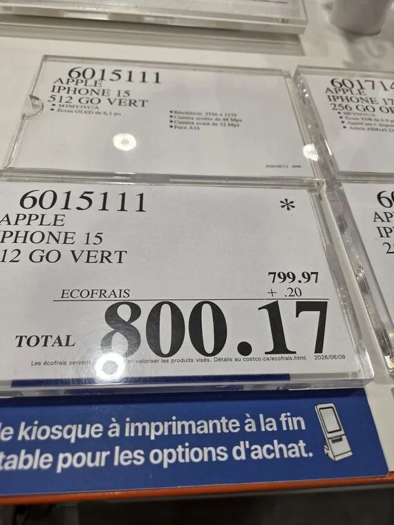 Costco: (Sherbooke + Candiac + Pointe-Claire) June 29th to July 5th, 2026