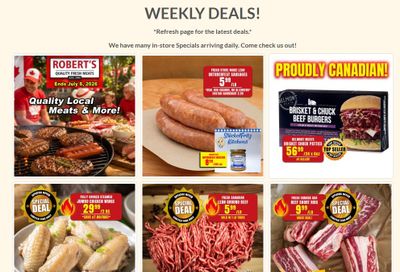 Robert's Quality Fresh Meats Flyer June 29 to July 6