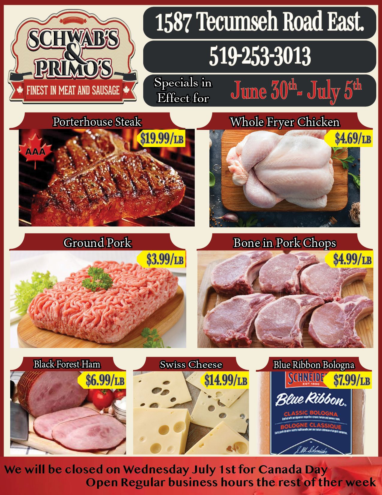Schwab's & Primo's Flyer June 30 to July 5