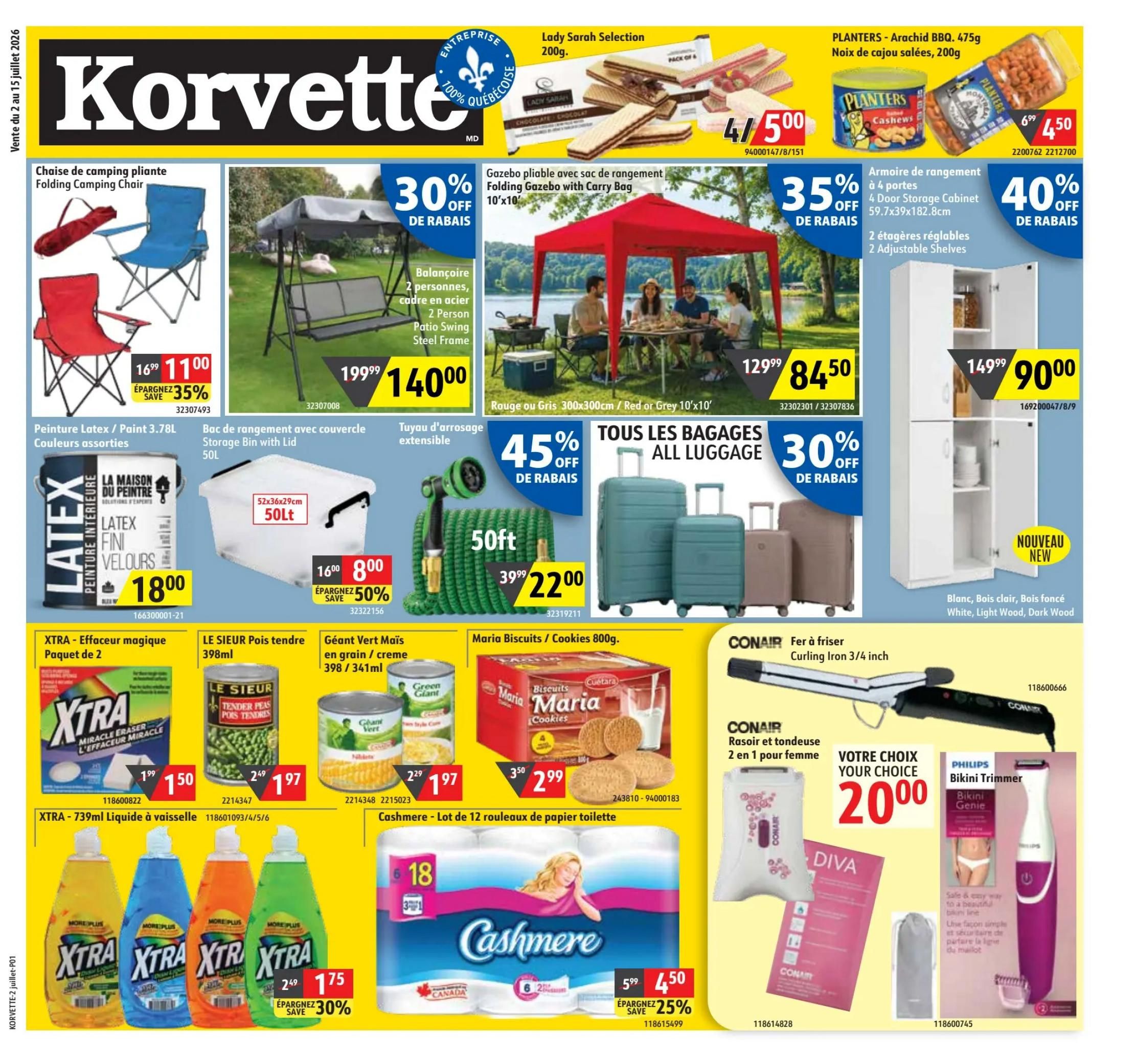 Korvette Flyer July 2 to 15