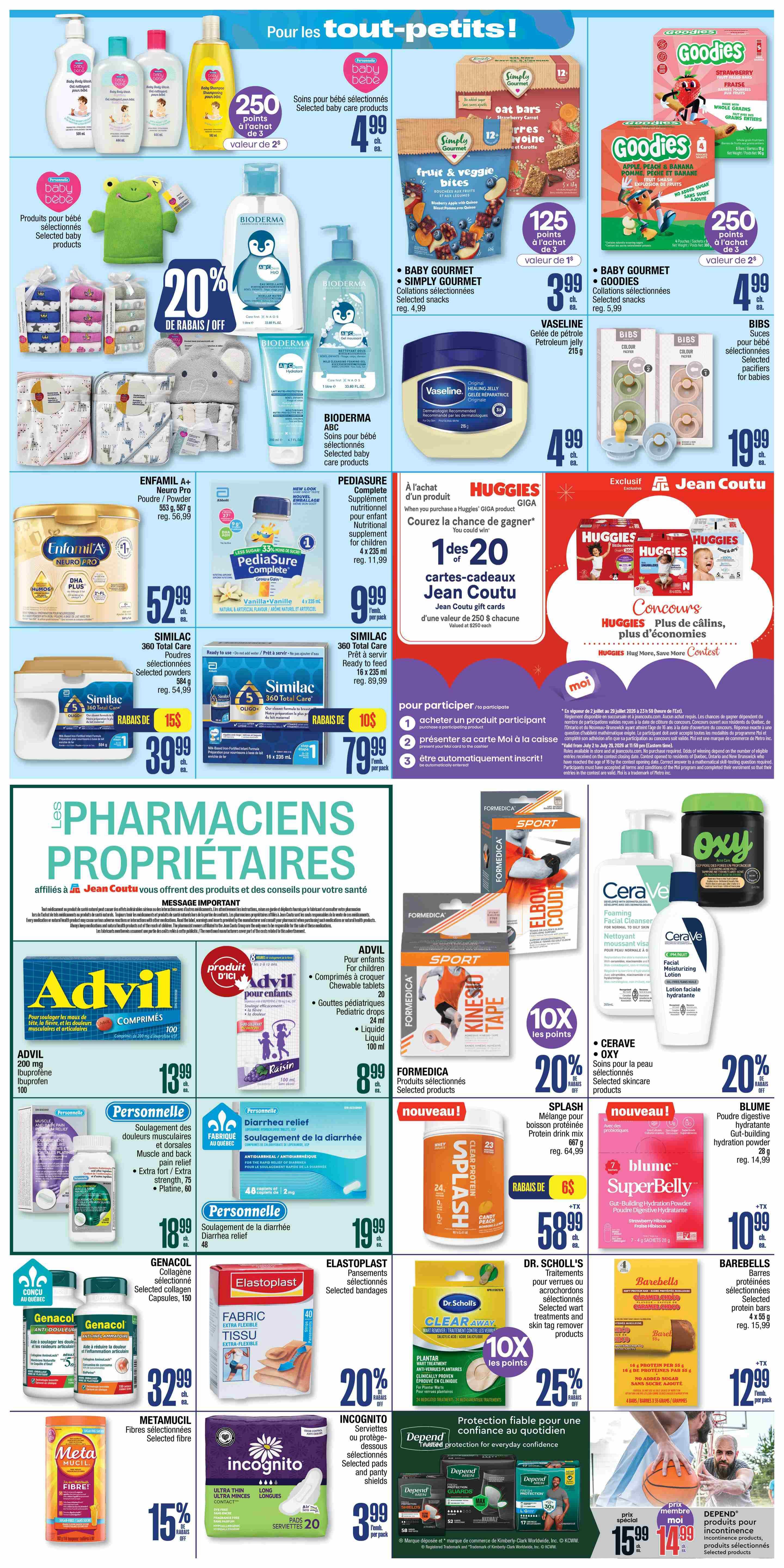 Jean Coutu Flyer July 2 to 8