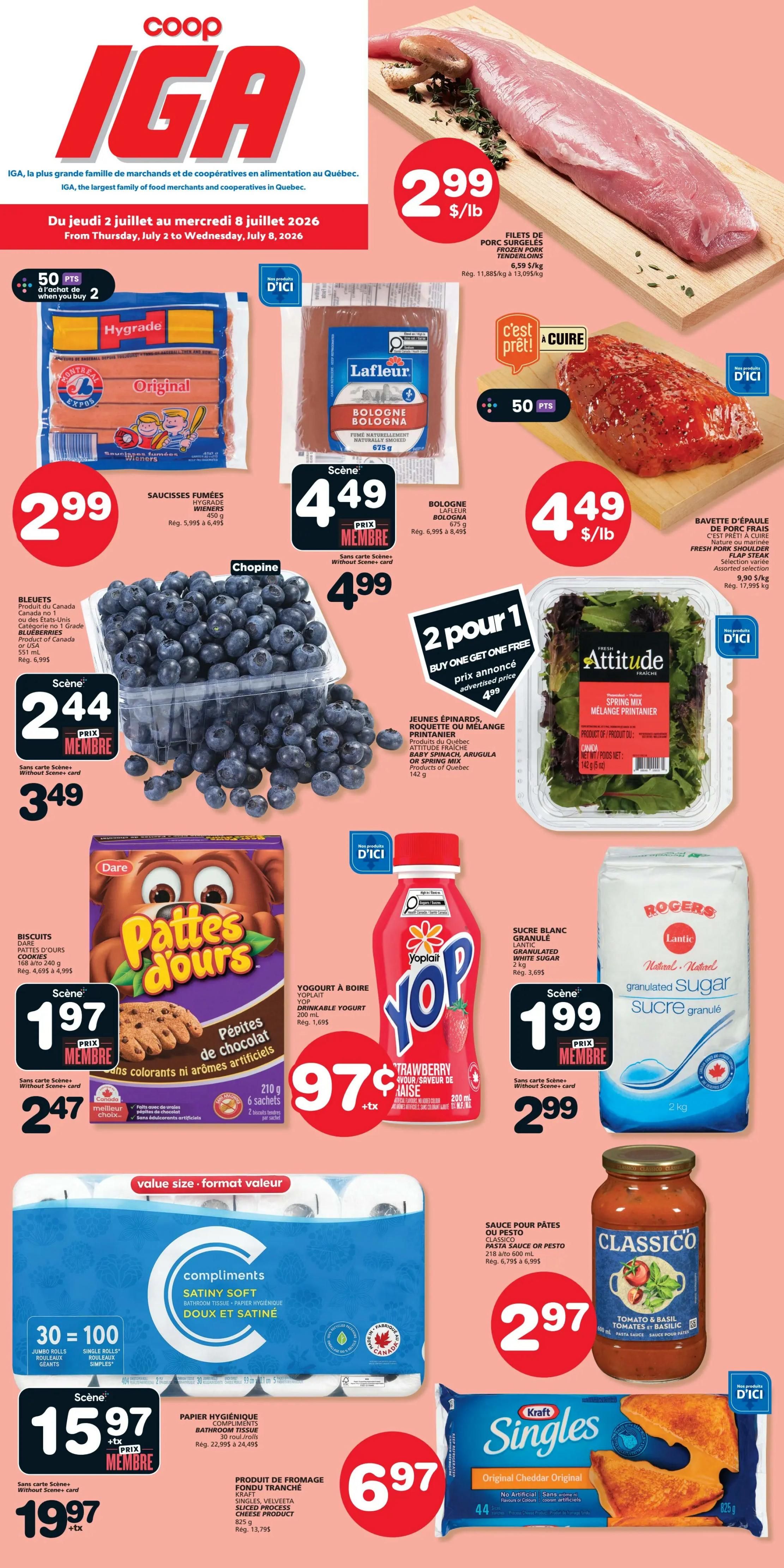 Coop IGA (QC) Flyer July 2 to 8