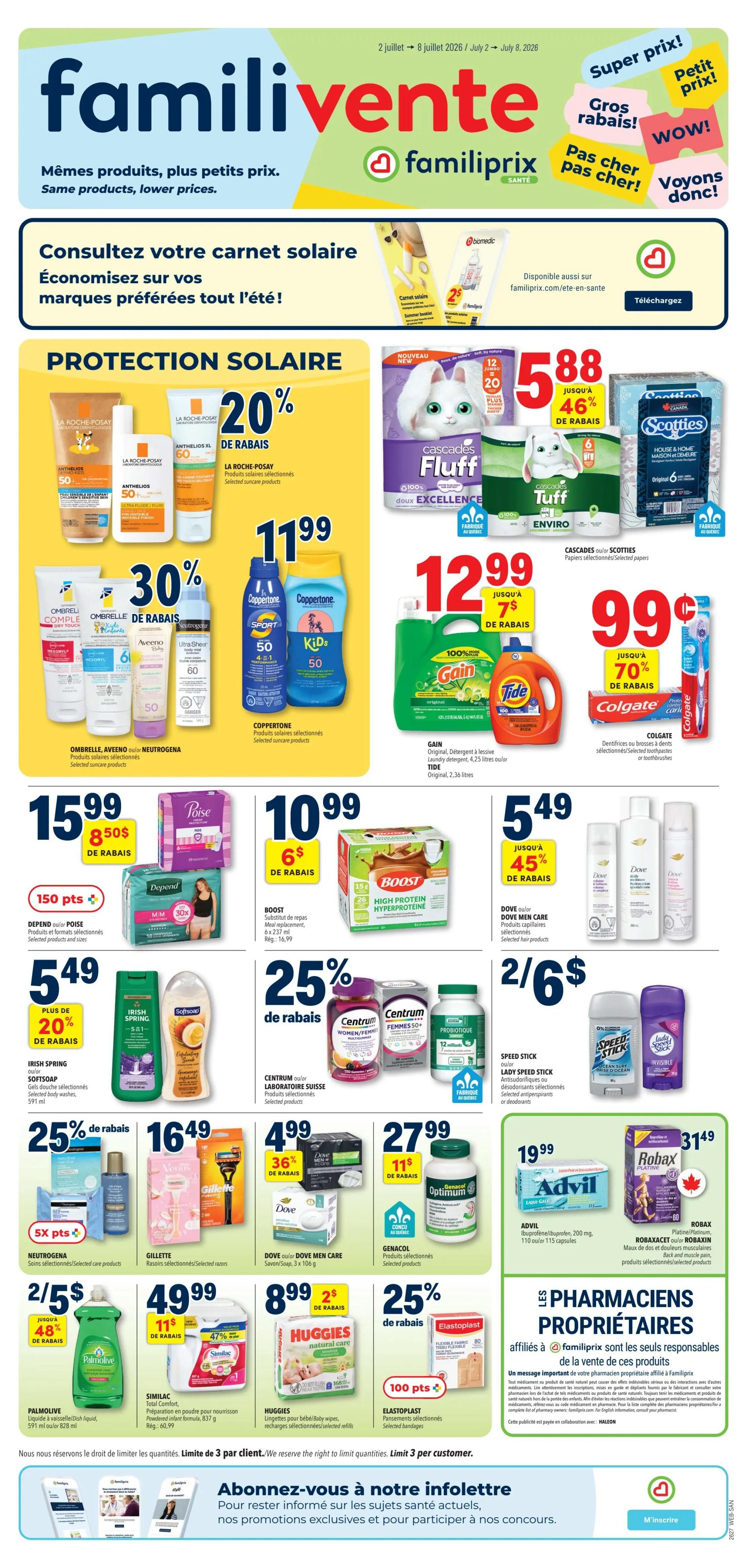 Familiprix Sante Flyer July 2 to 8
