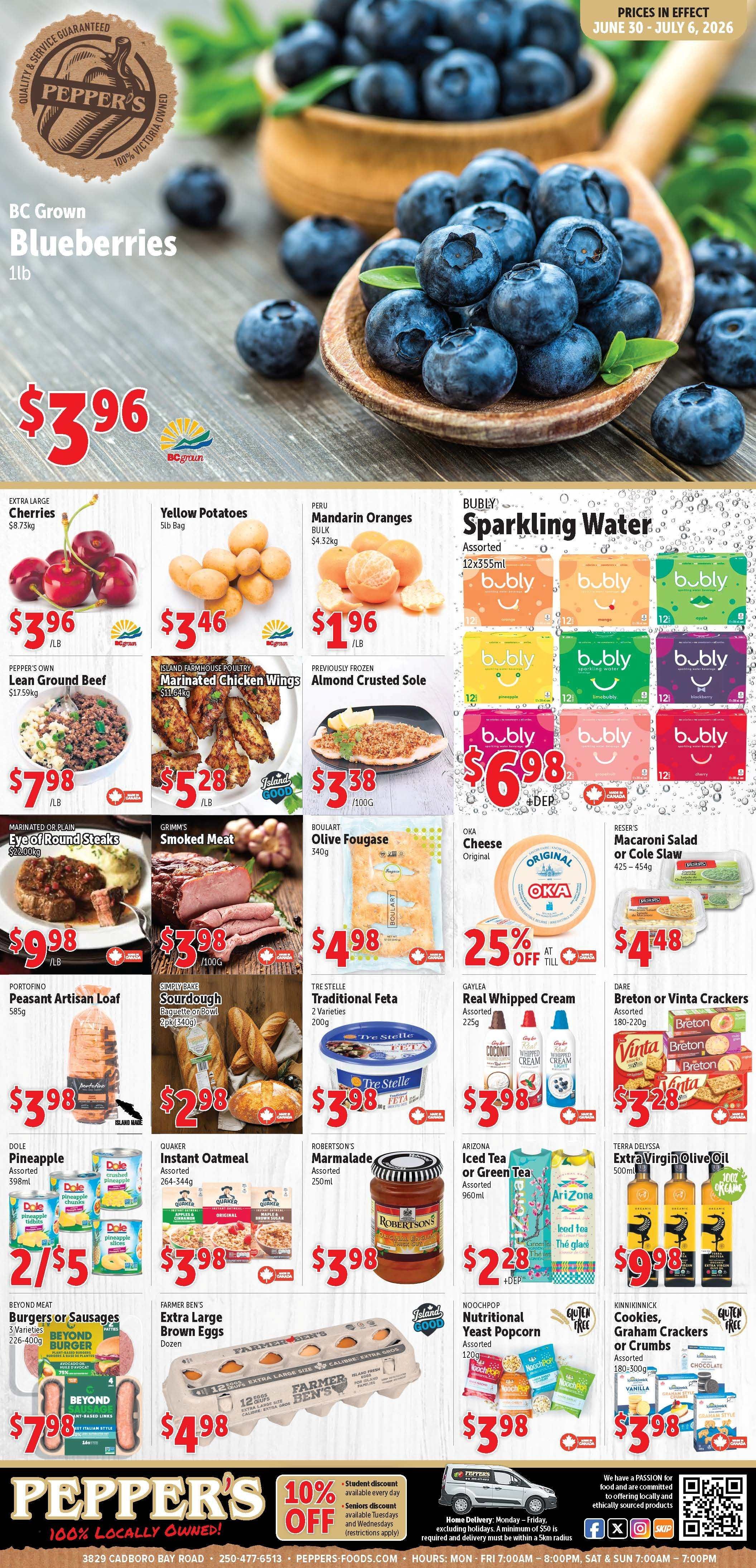 Pepper's Foods Flyer June 30 to July 6