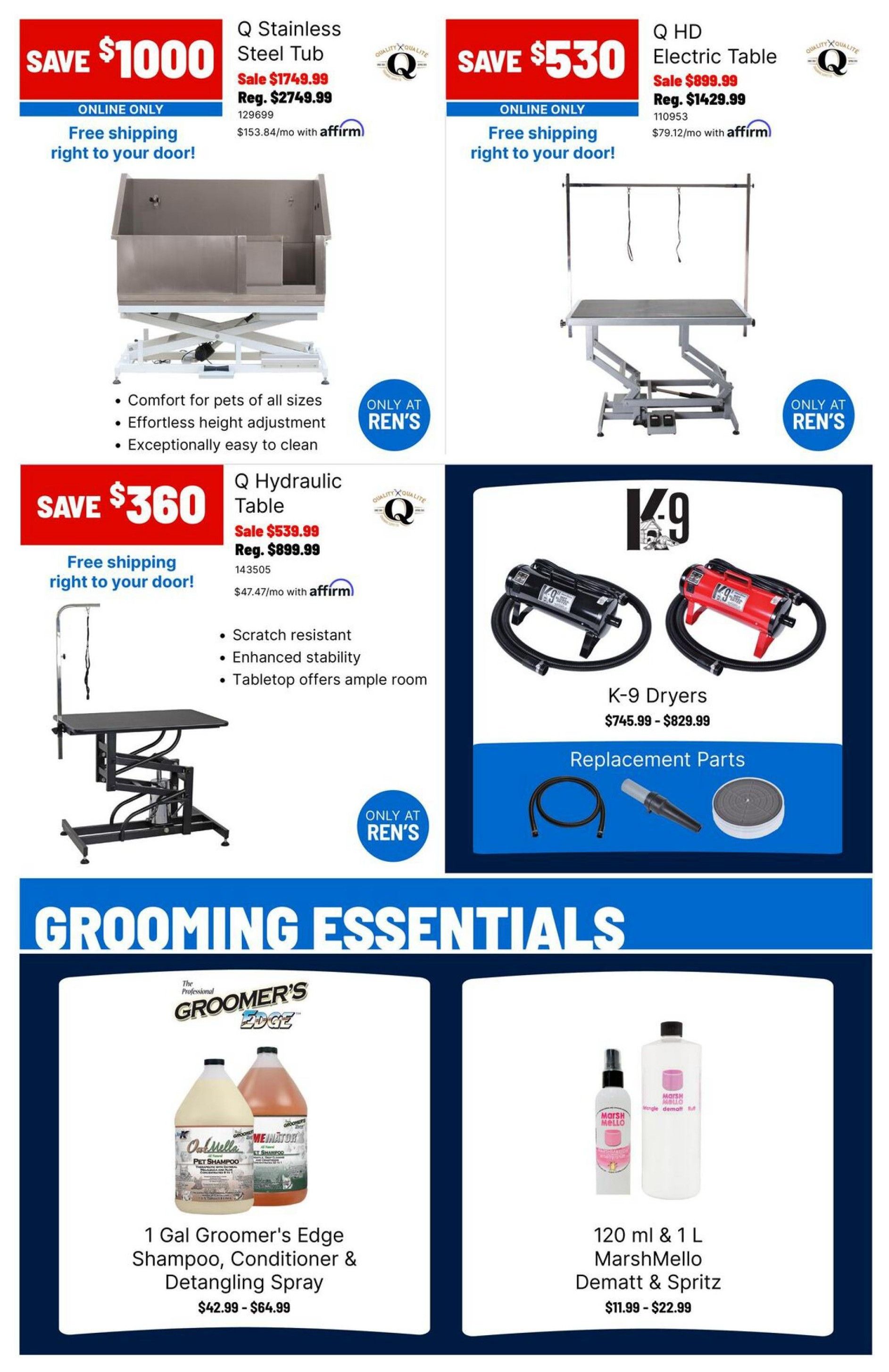 Ren's Pets Pet Professional Monthly Flyer July 1 to 31