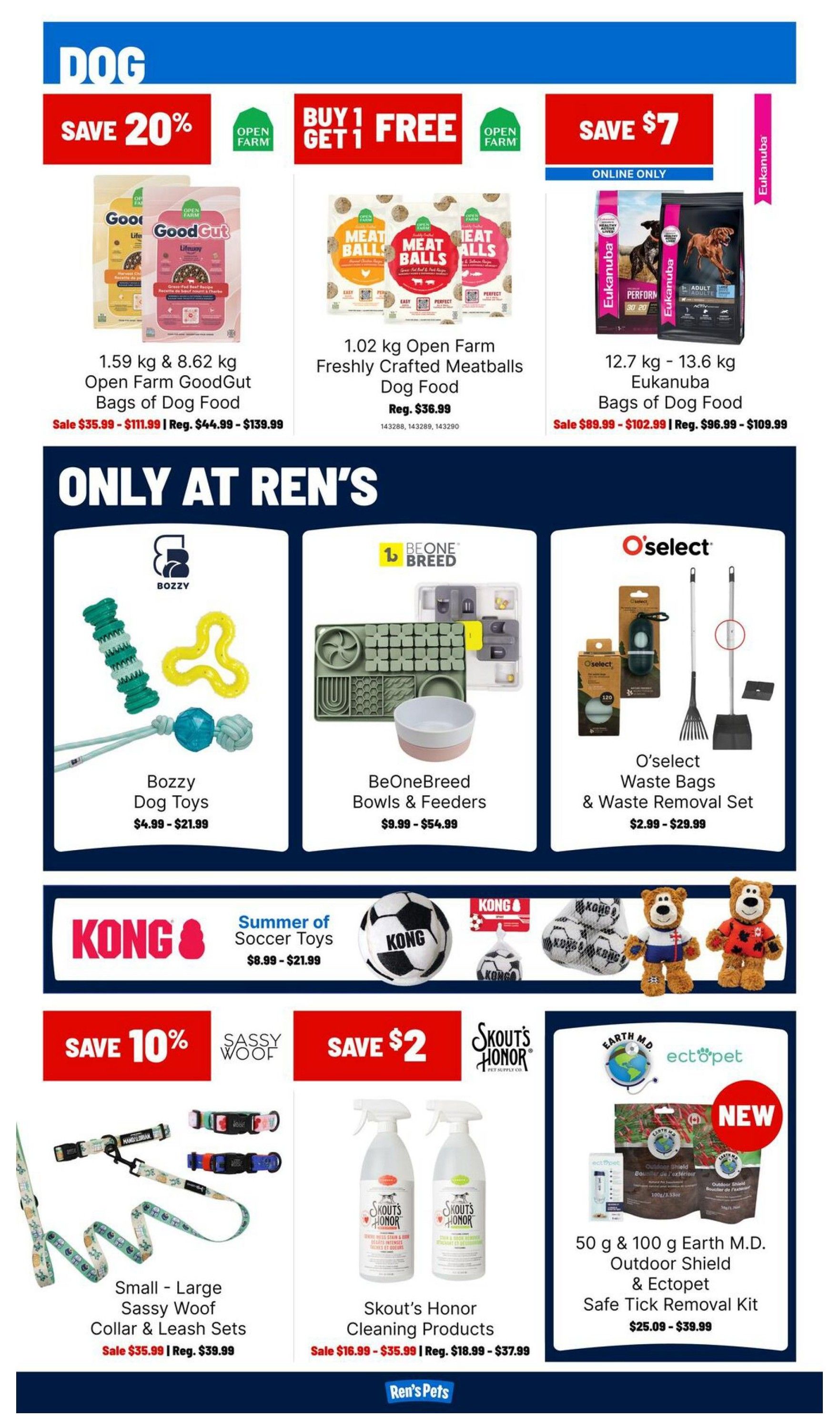 Ren's Pets Monthly Flyer July 1 to 31