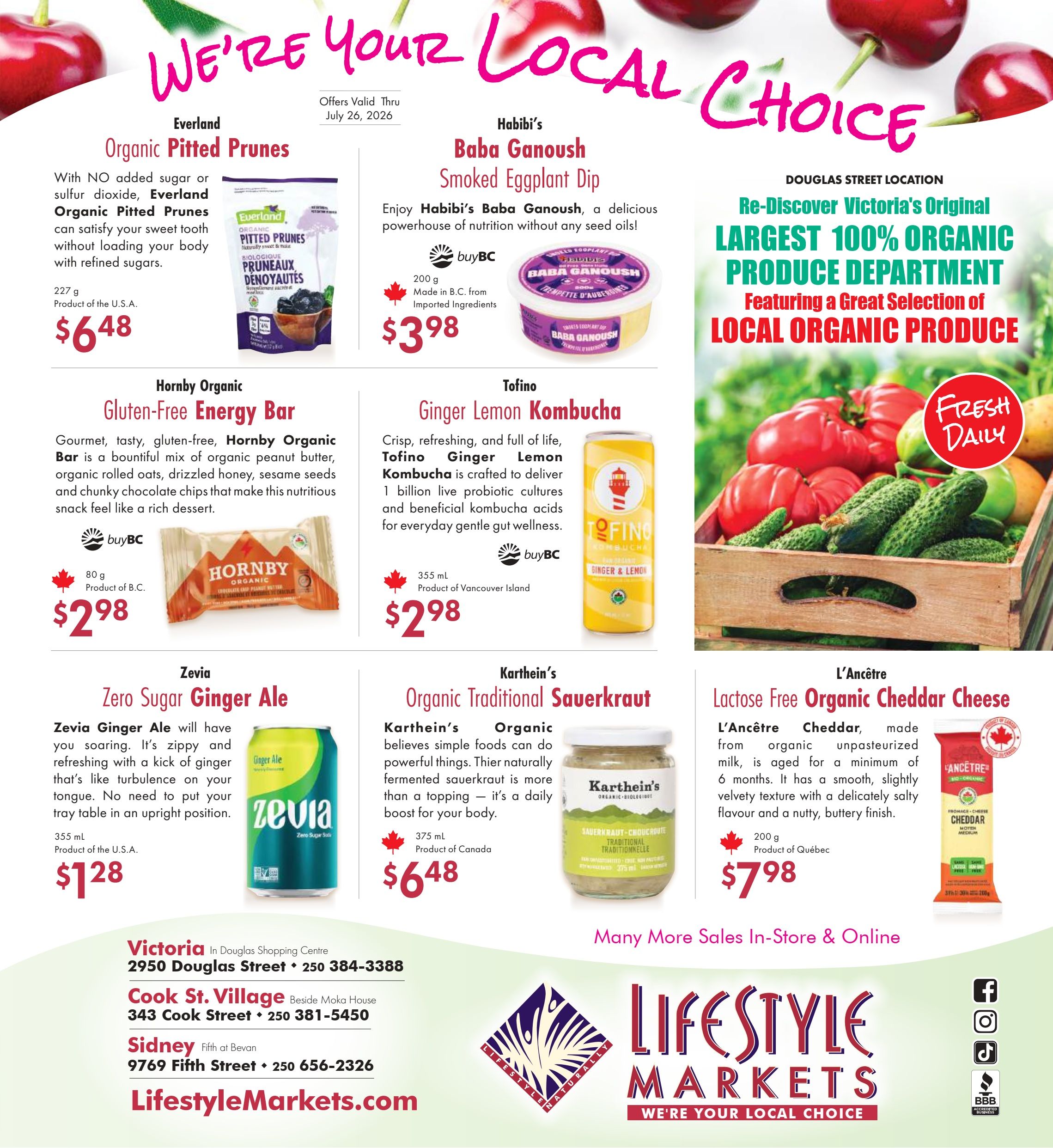 Lifestyle Markets Flyer June 25 to July 26