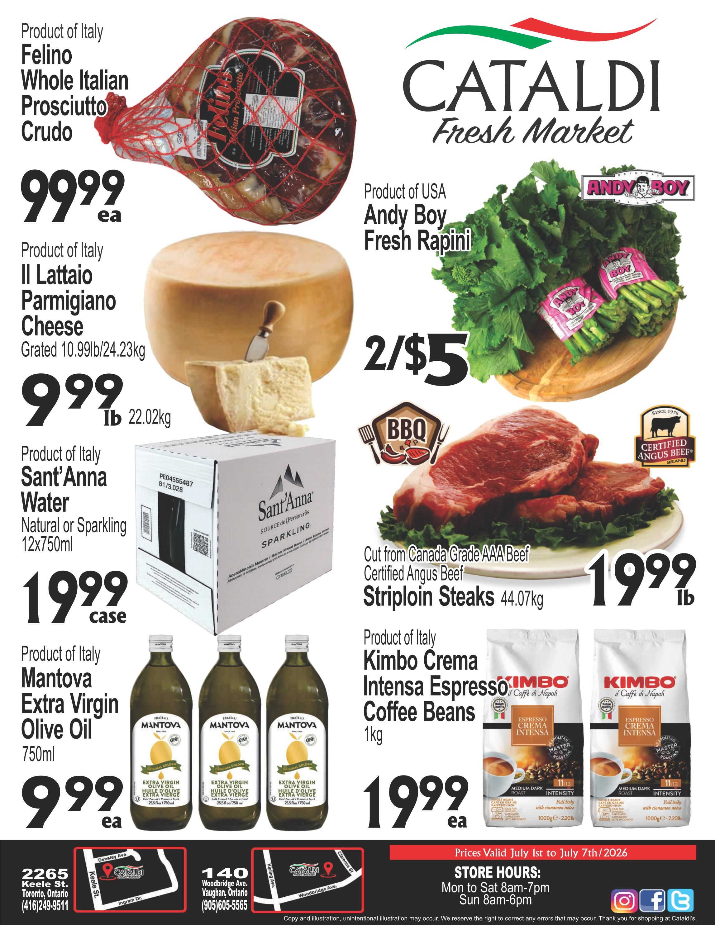 Cataldi Fresh Market Flyer July 1 to 7