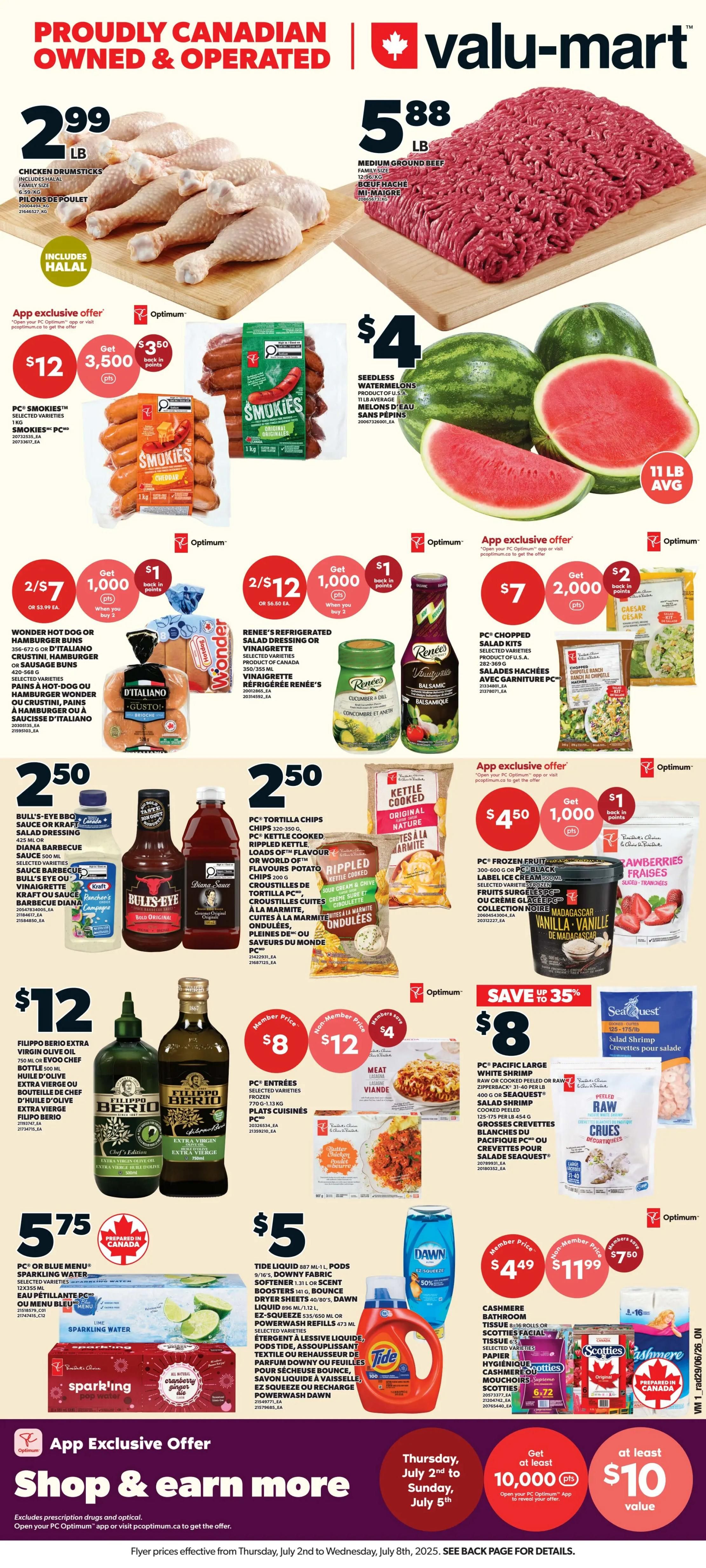 Valu-mart Flyer July 2 to 8