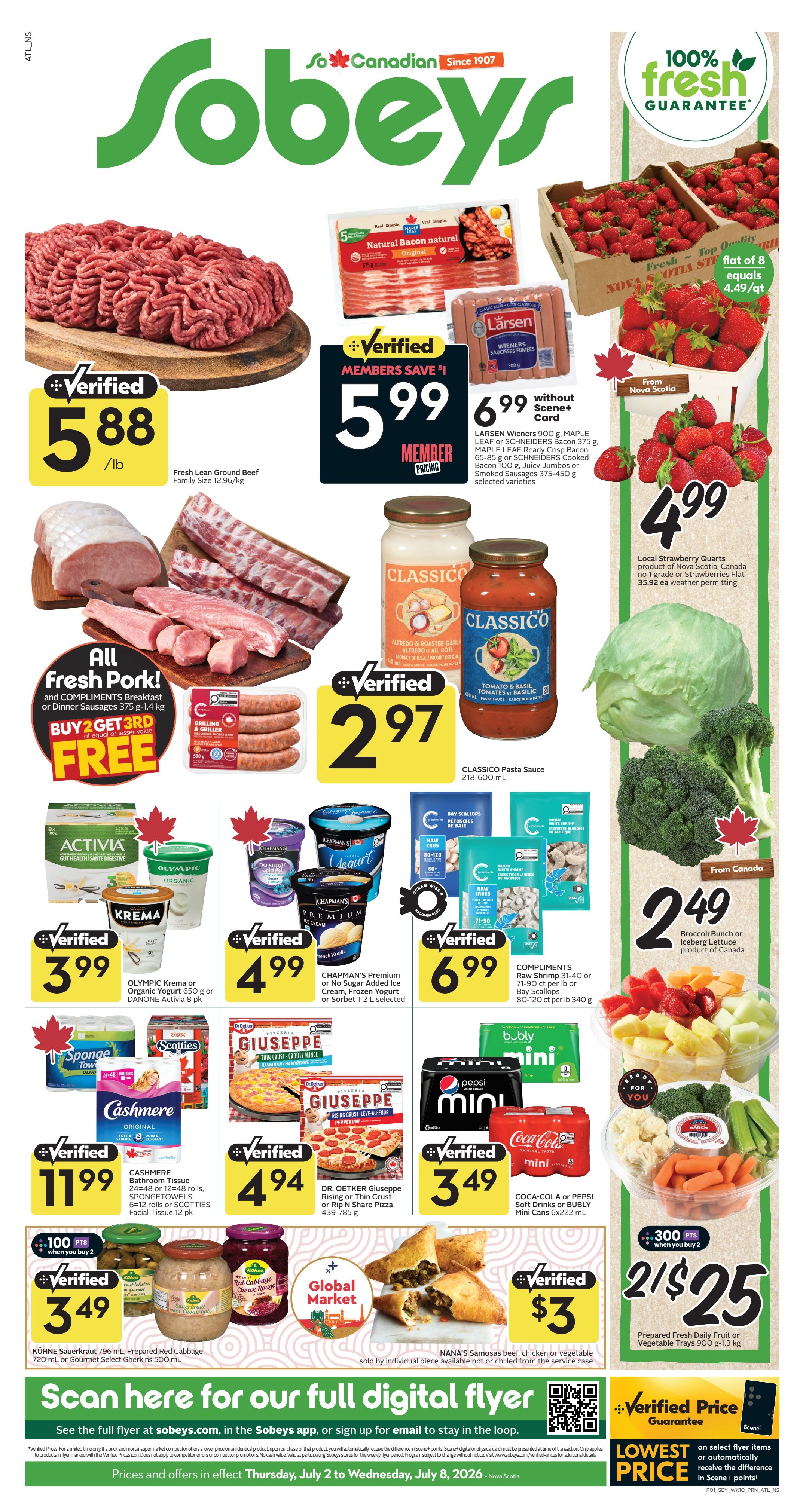 Sobeys (Atlantic) Flyer July 2 to 8