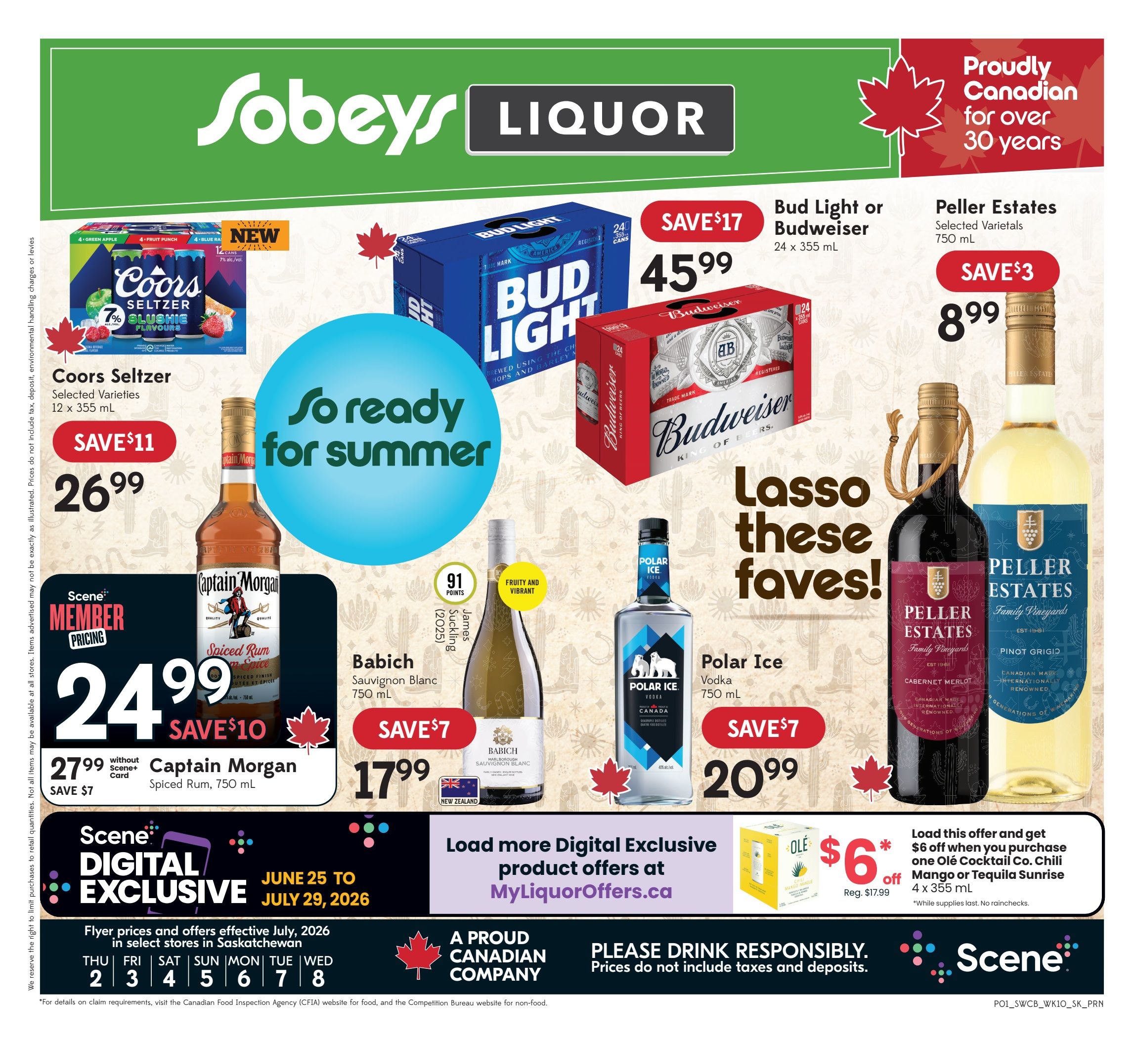 Sobeys (SK) SWCB Flyer July 2 to 8