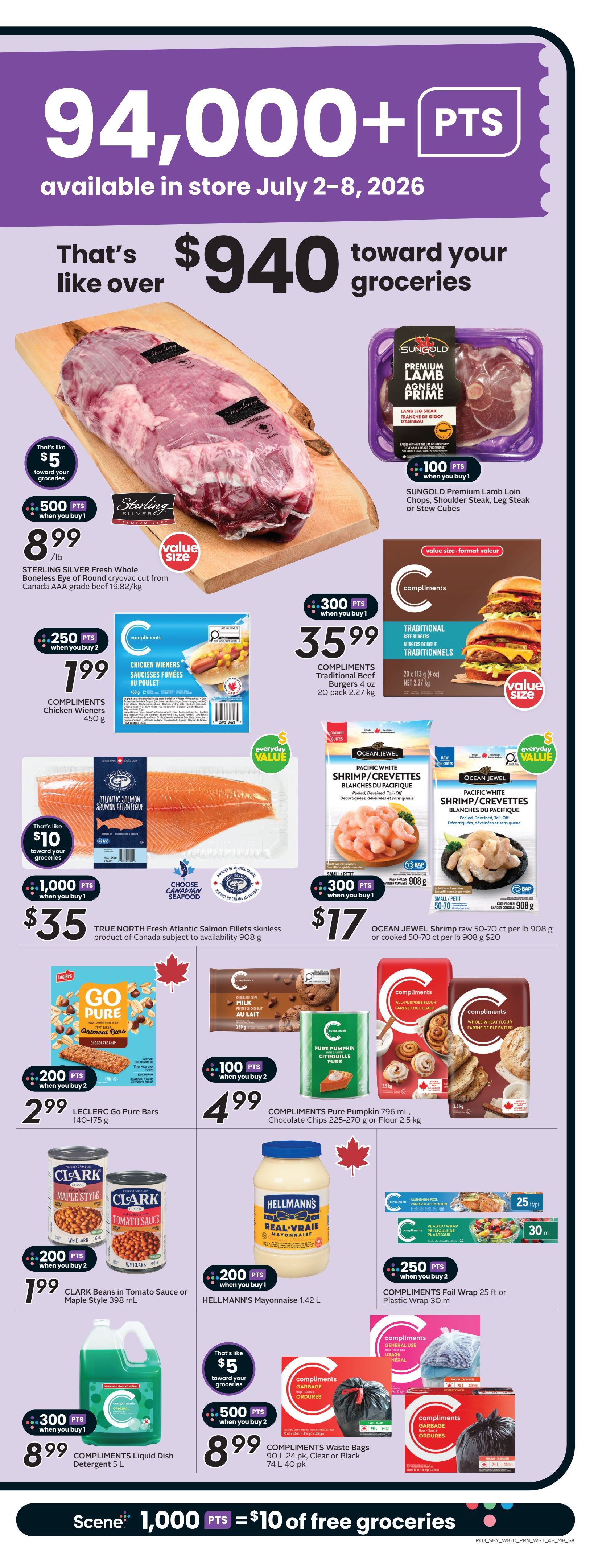Sobeys/Safeway (SK & MB) Flyer July 2 to 8