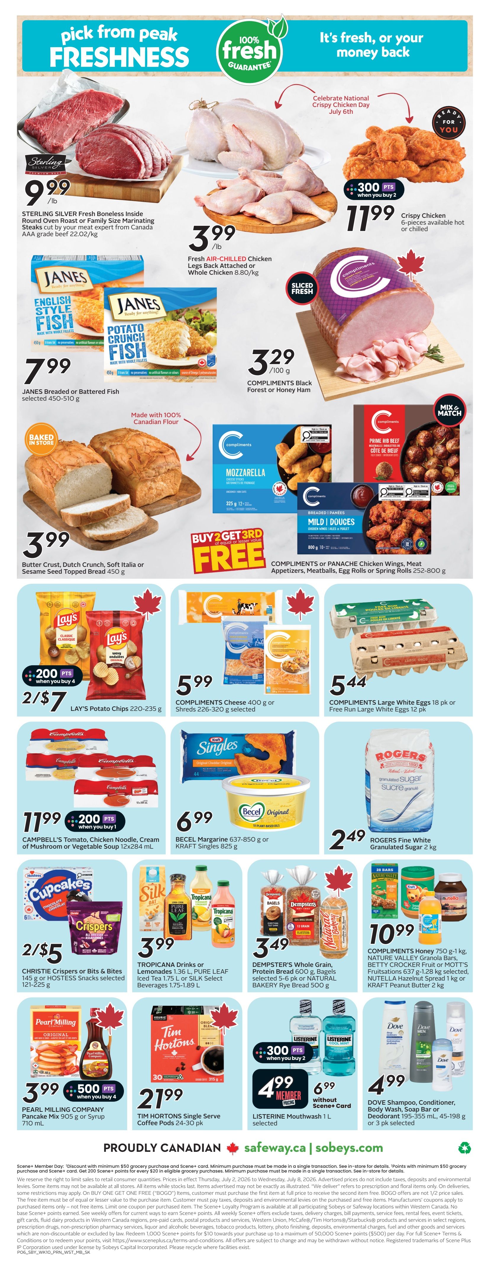 Sobeys/Safeway (SK & MB) Flyer July 2 to 8