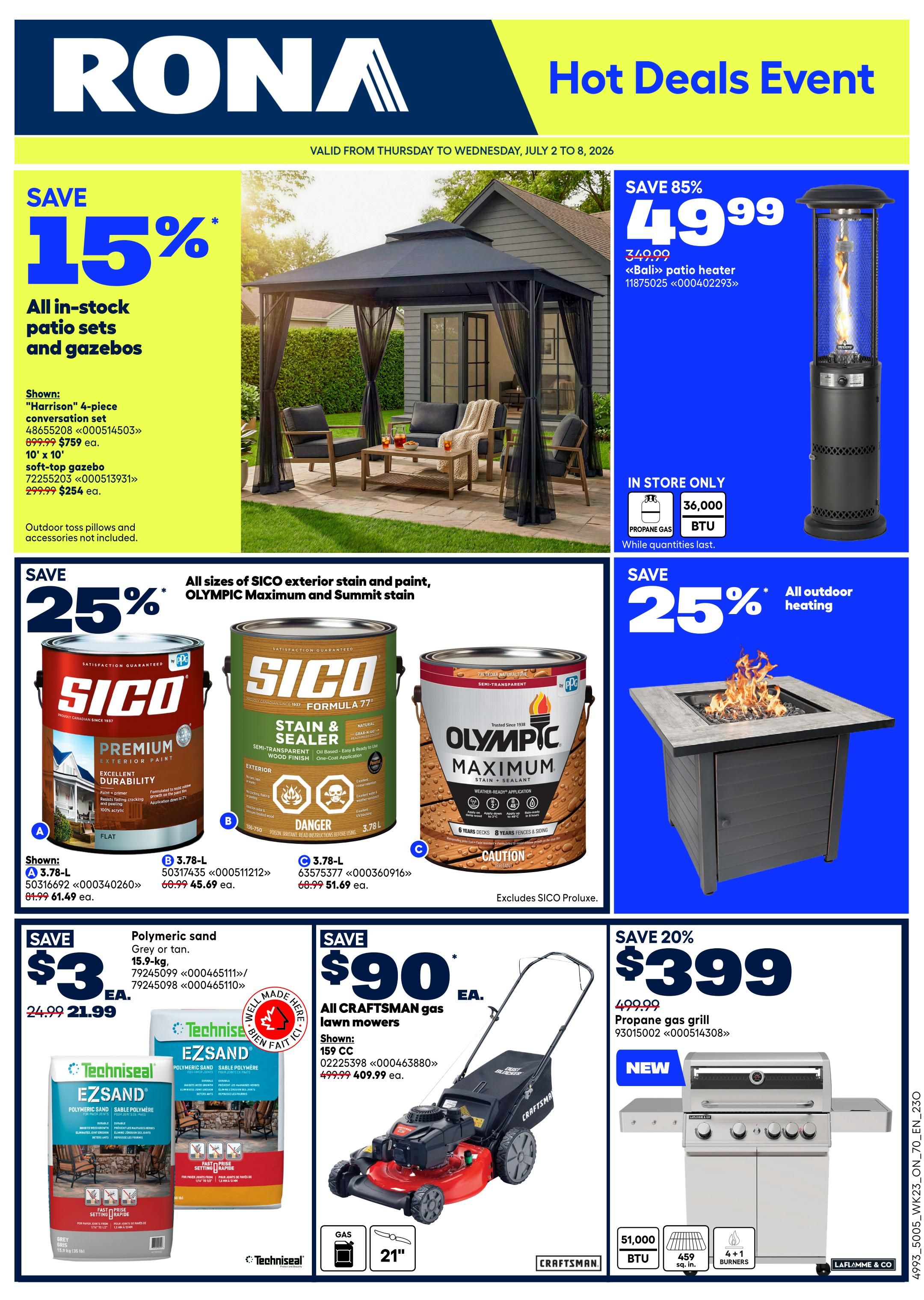 Rona & Rona+ (ON) Flyer July 2 to 8