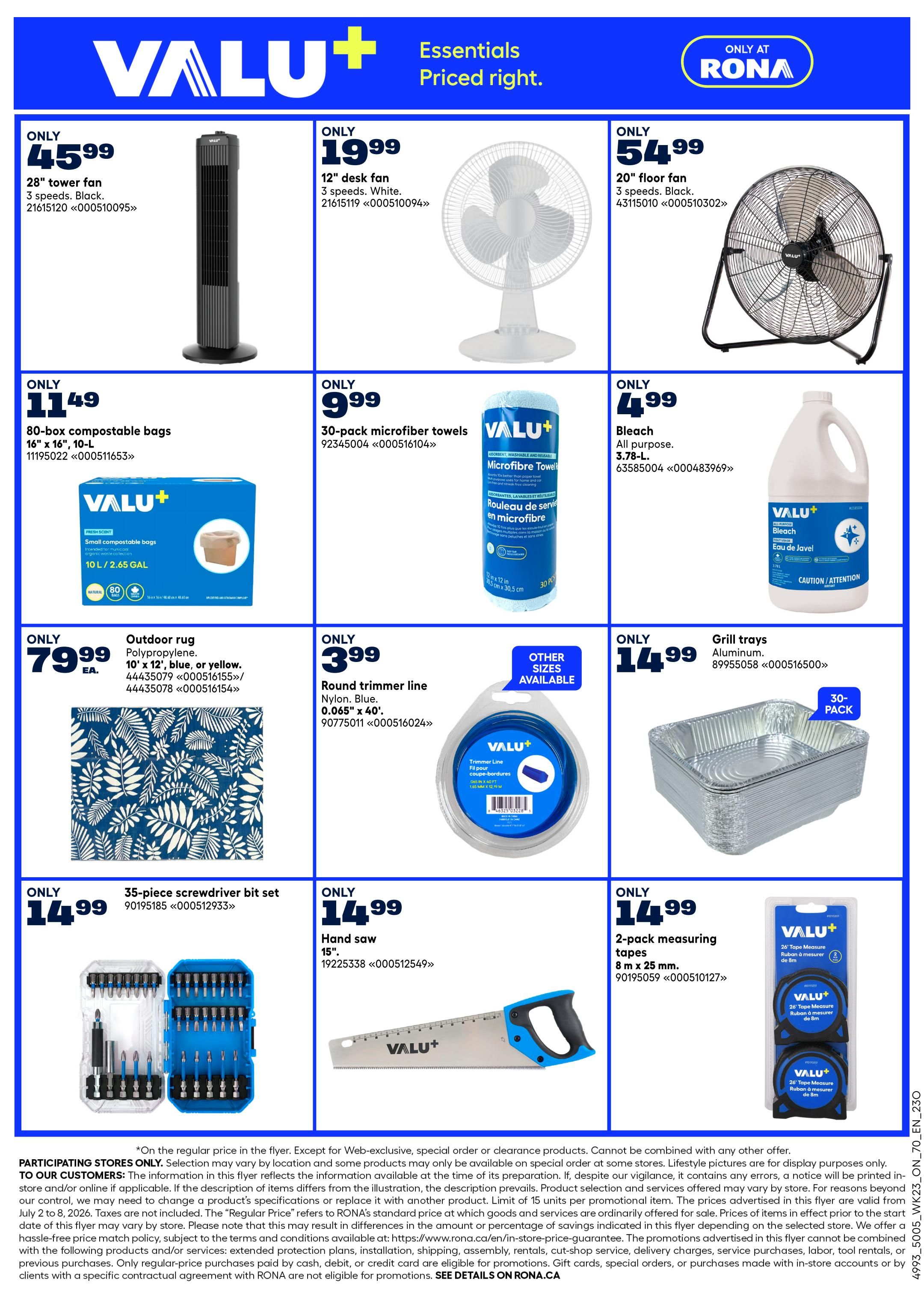 Rona & Rona+ (ON) Flyer July 2 to 8