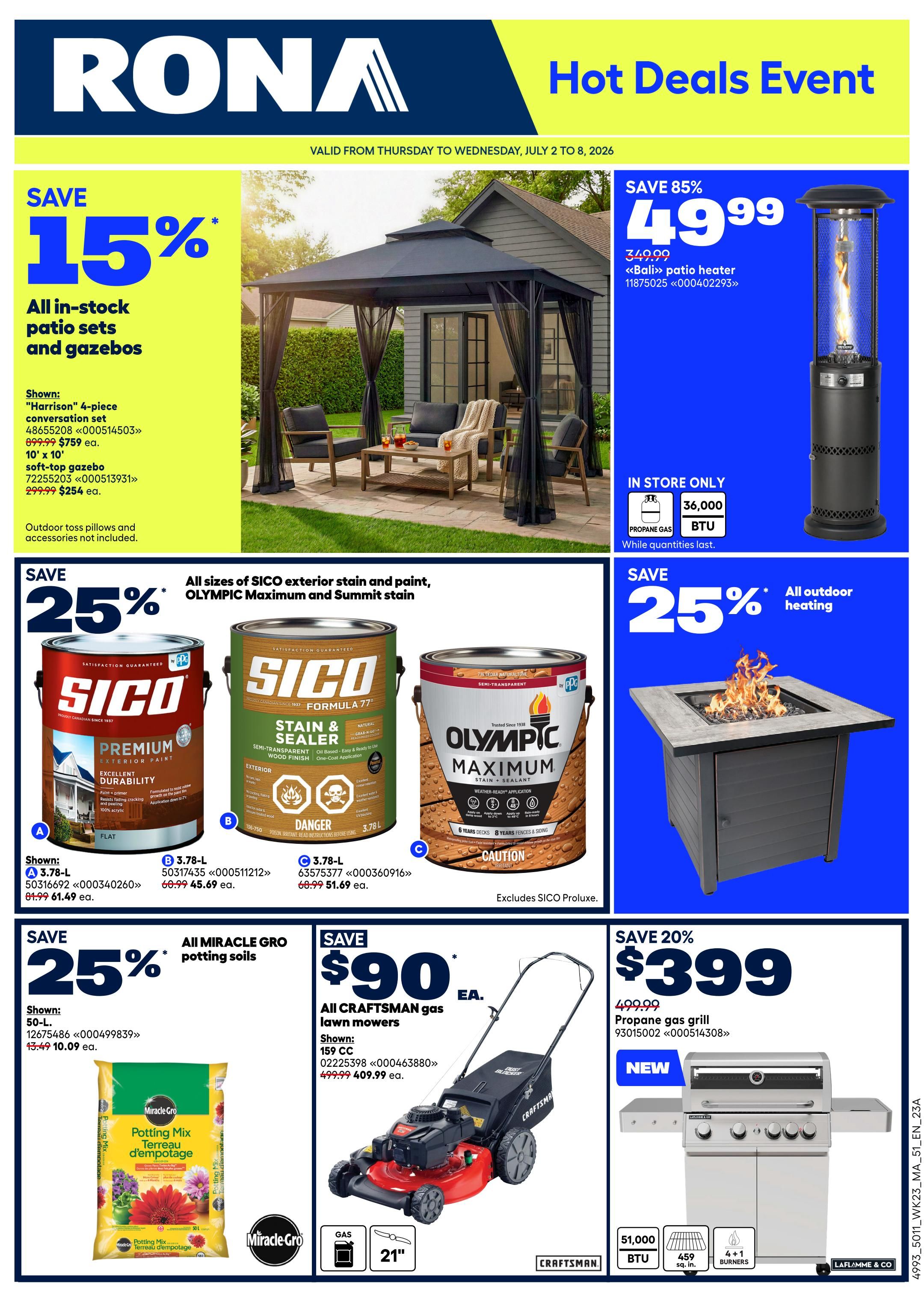 Rona & Rona+ (Atlantic) Flyer July 2 to 8