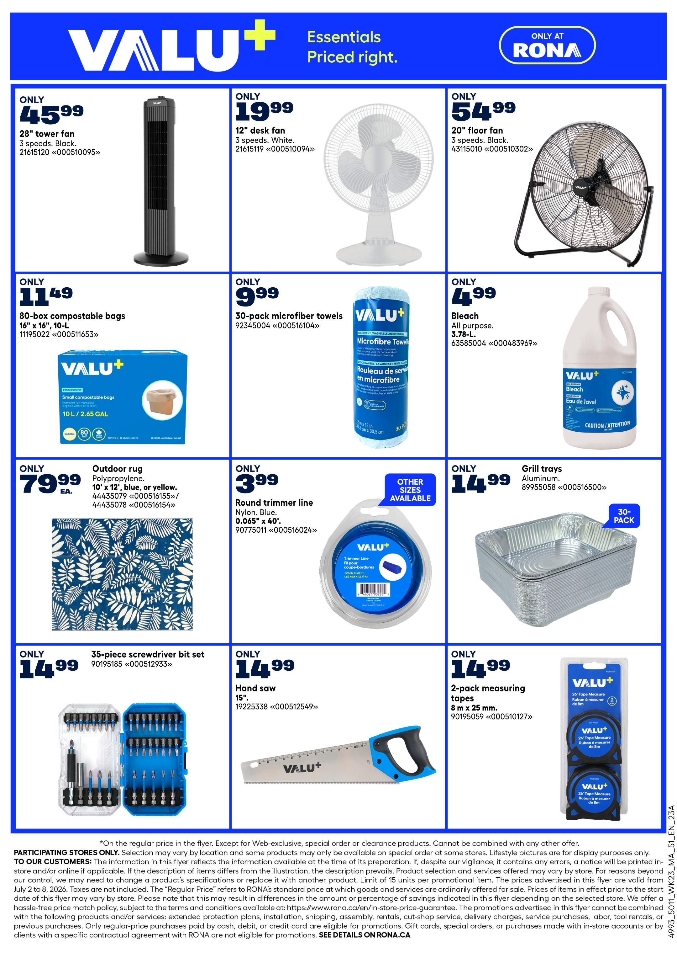 Rona & Rona+ (Atlantic) Flyer July 2 to 8